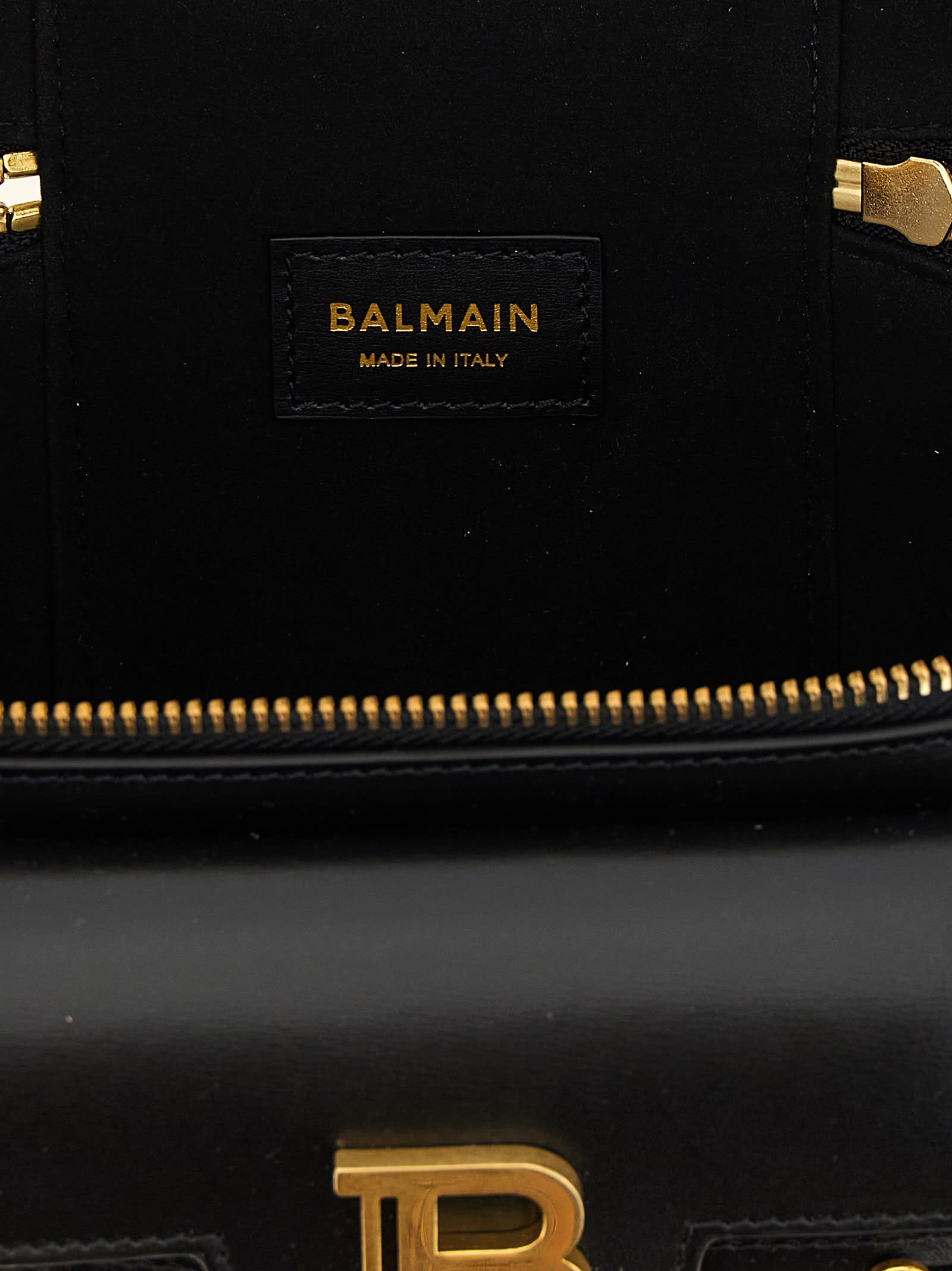 Balmain B-buzz Vanity Handbag In Black