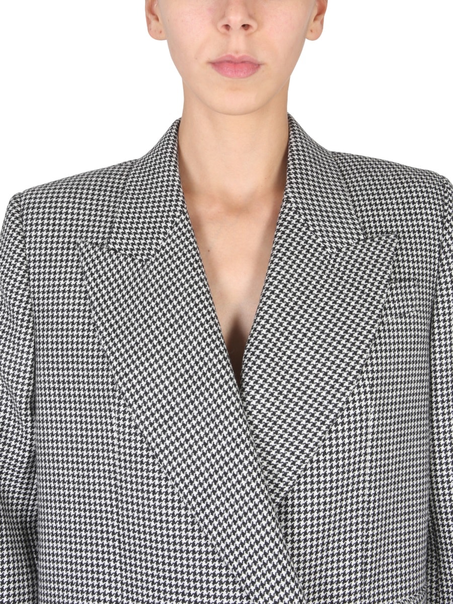 Shop Alexander Mcqueen Double-breasted Coat In Multicolour
