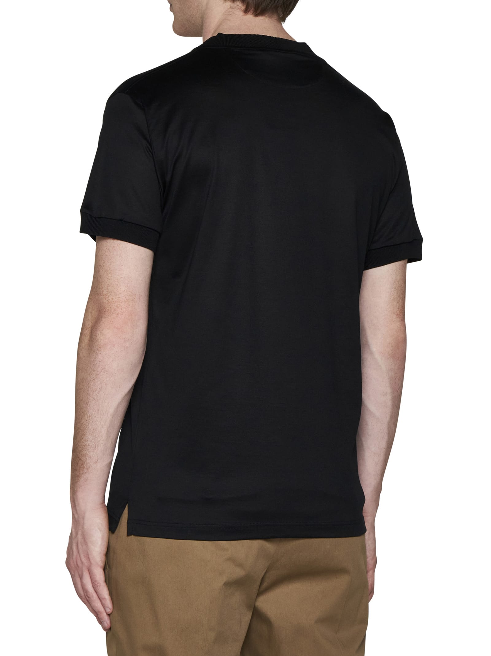 Shop Tagliatore T-shirt In Black