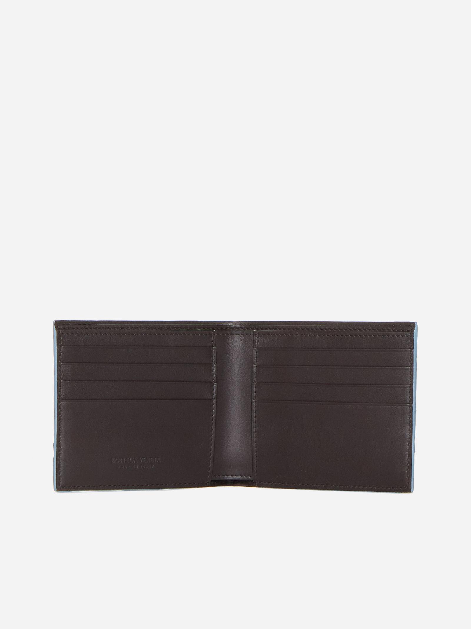 Shop Bottega Veneta Intrecciato Leather Bifold Wallet In Brown