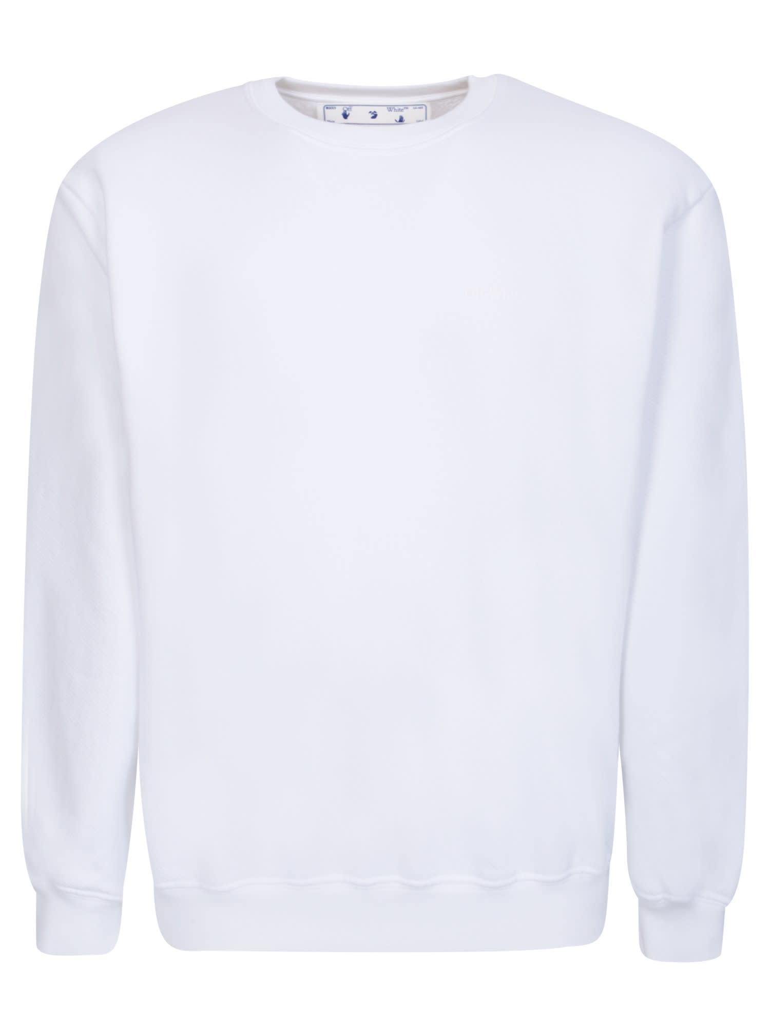 Shop Off-white Diag Print Sweatshirt In White