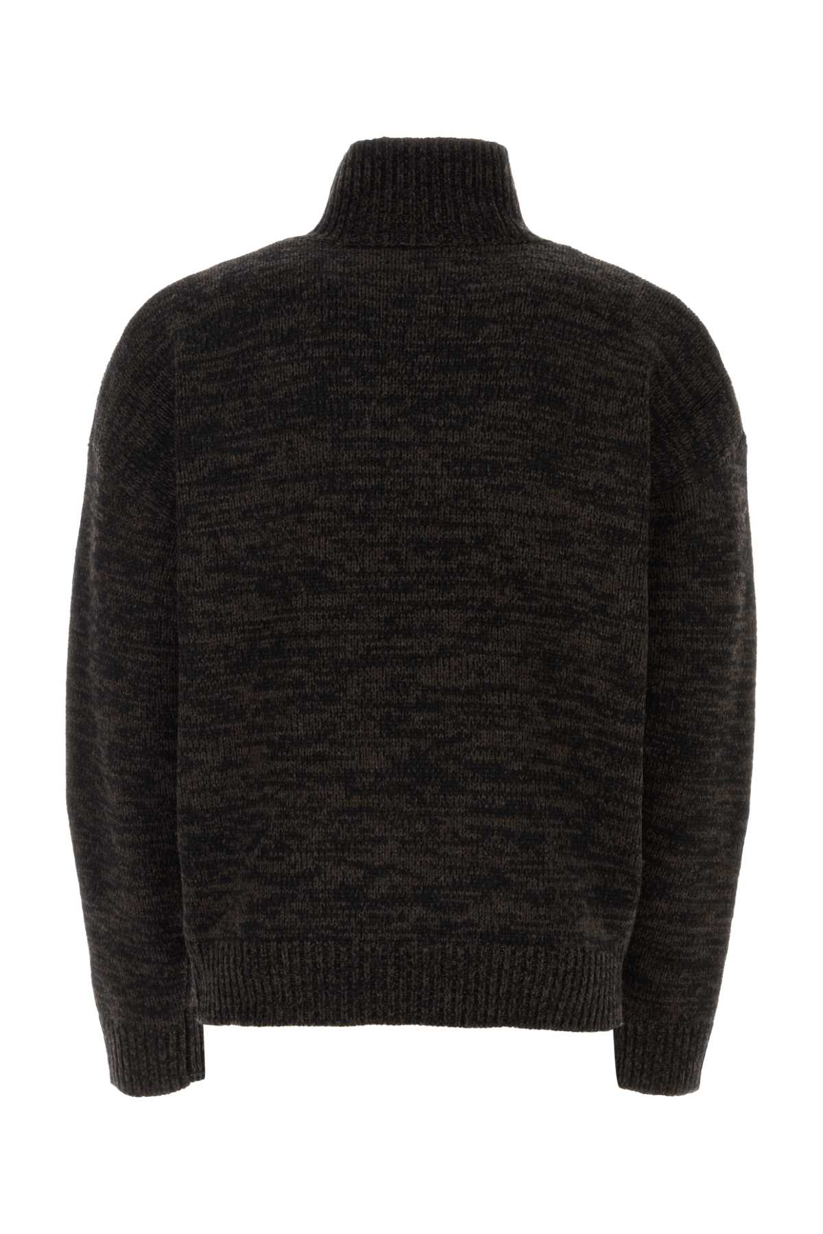 Etudes Studio Two-tone Wool Sweater In Blackbrown