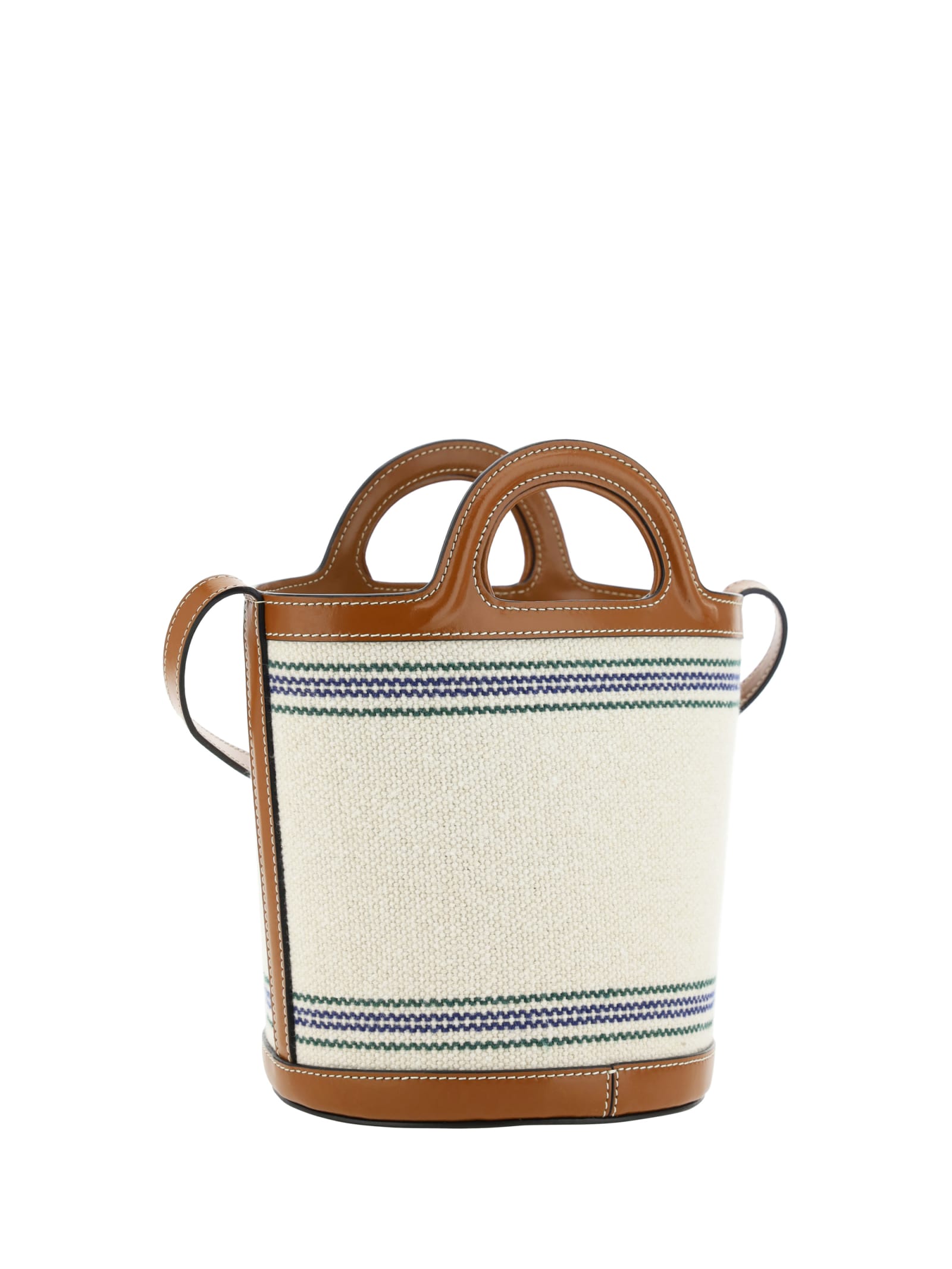 Shop Marni Tropicalia Bucket Bag In Natural