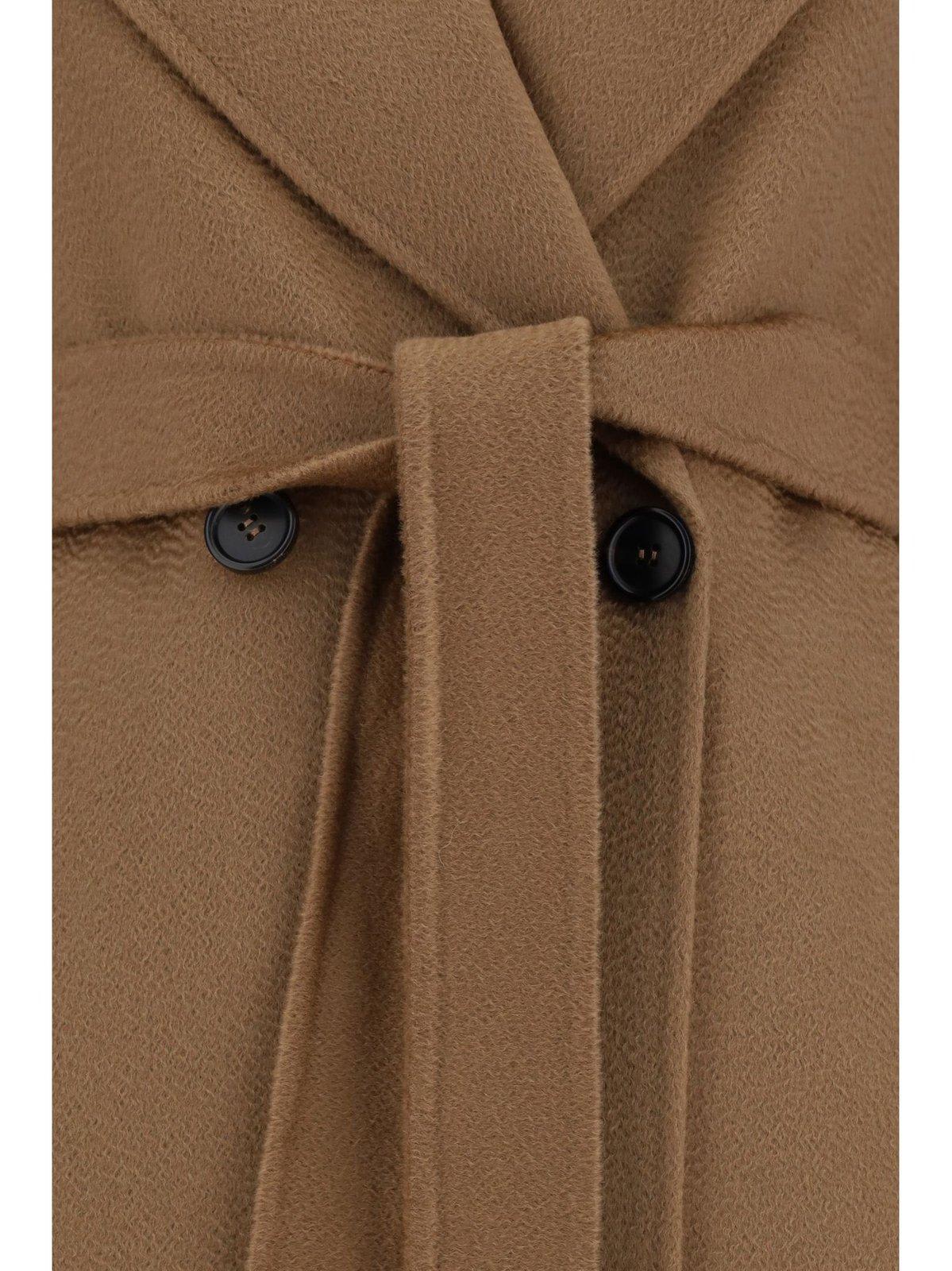 Shop 's Max Mara Manuele Double-breasted Coat In Brown