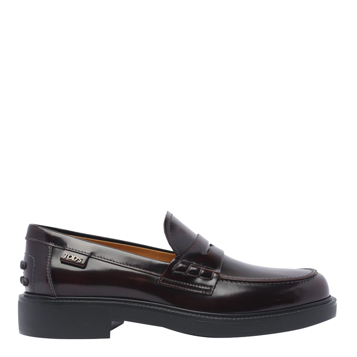 Shop Tod's Leather Loafers In Red