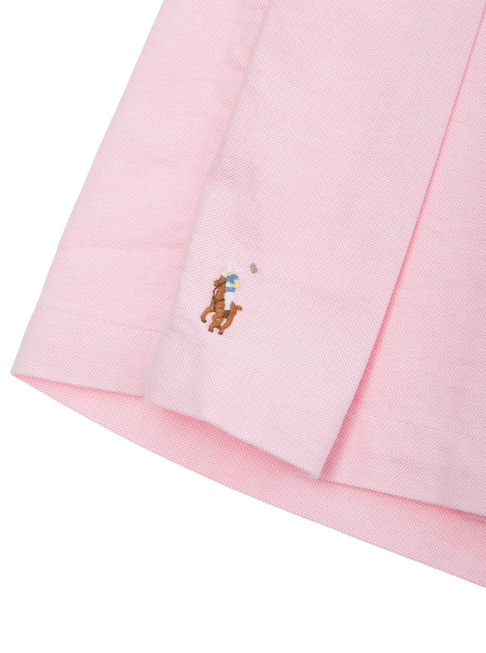Polo Ralph Lauren Pink Shorts With Embroidered Pony And Pleated Details On The Front In Cotton Girl In Pink