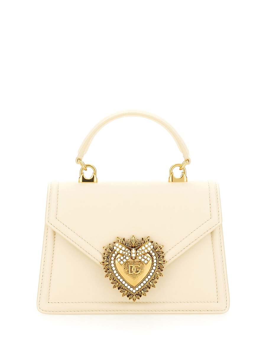 Shop Dolce & Gabbana Devotion Bag Small In White