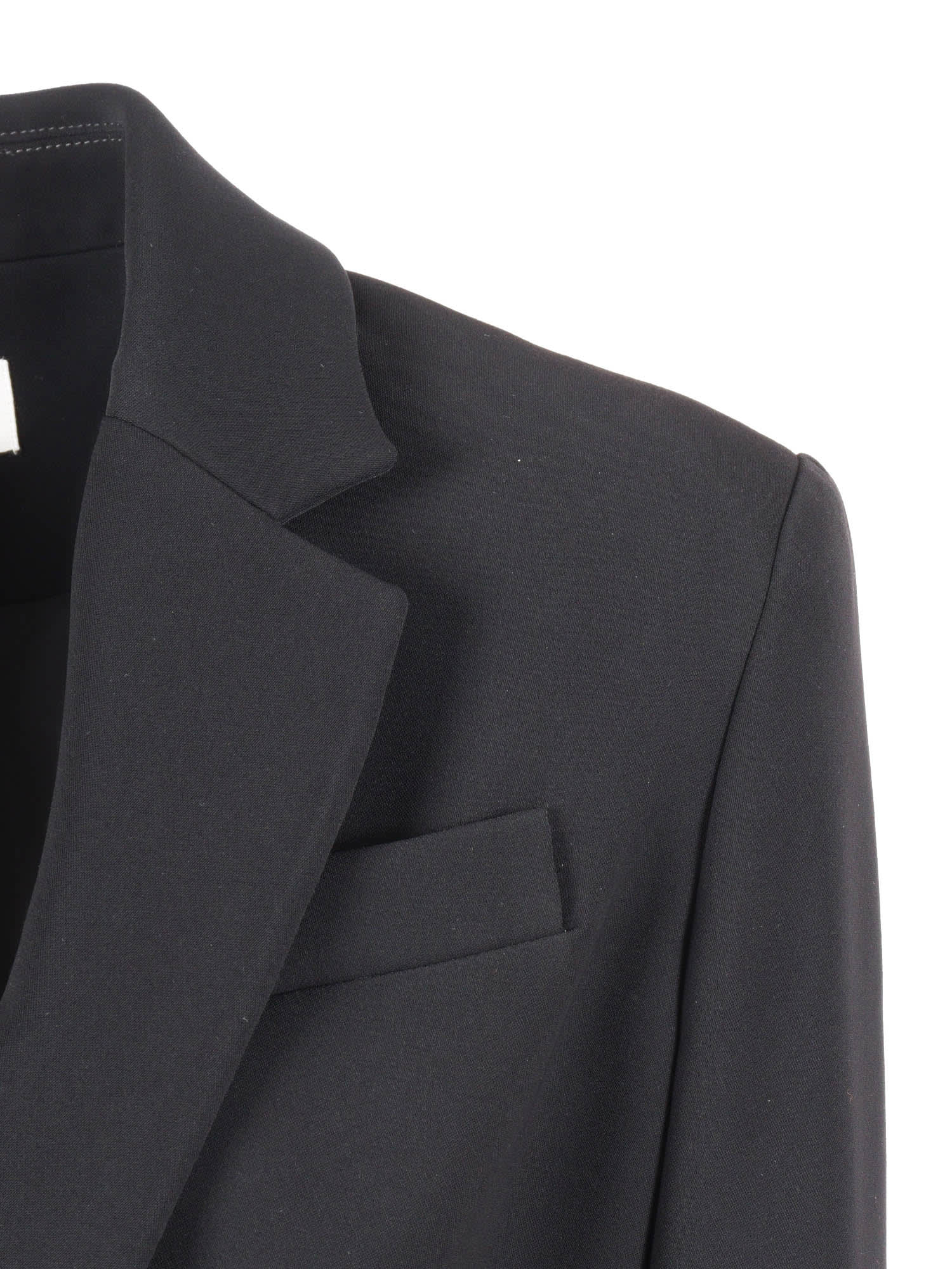 P.a.r.o.s.h Tailored Black Blazer With Single-button Closure In Black
