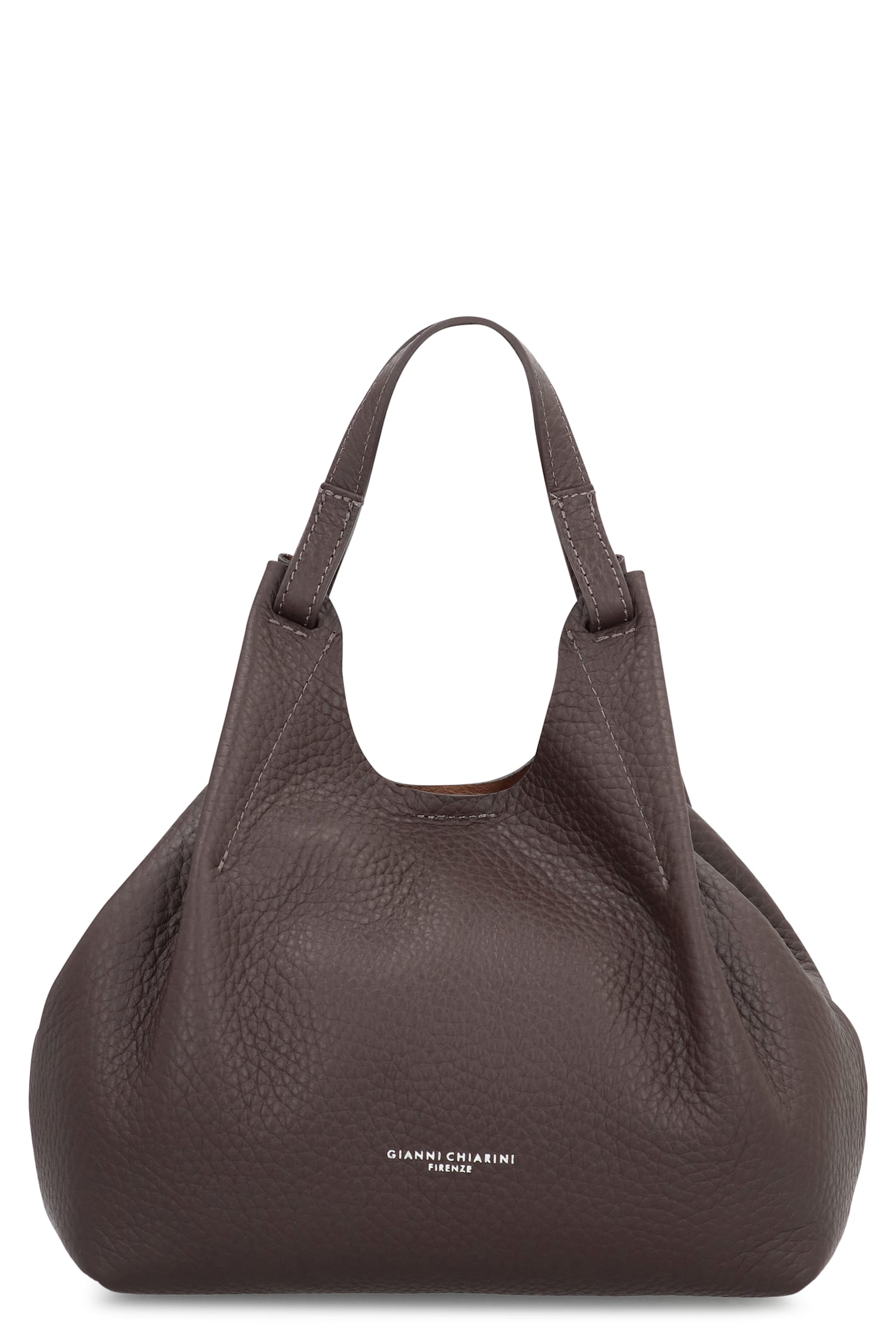 Gianni Chiarini Dua Leather Handbag In Brown