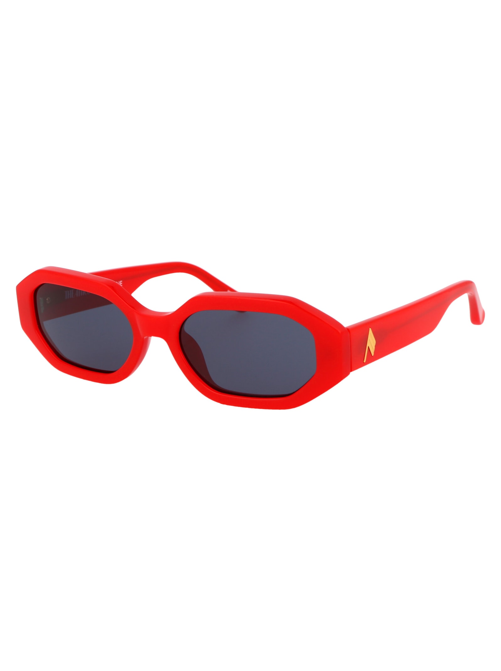 Shop Attico Irene Sunglasses In Red/yellowgold/darkblue