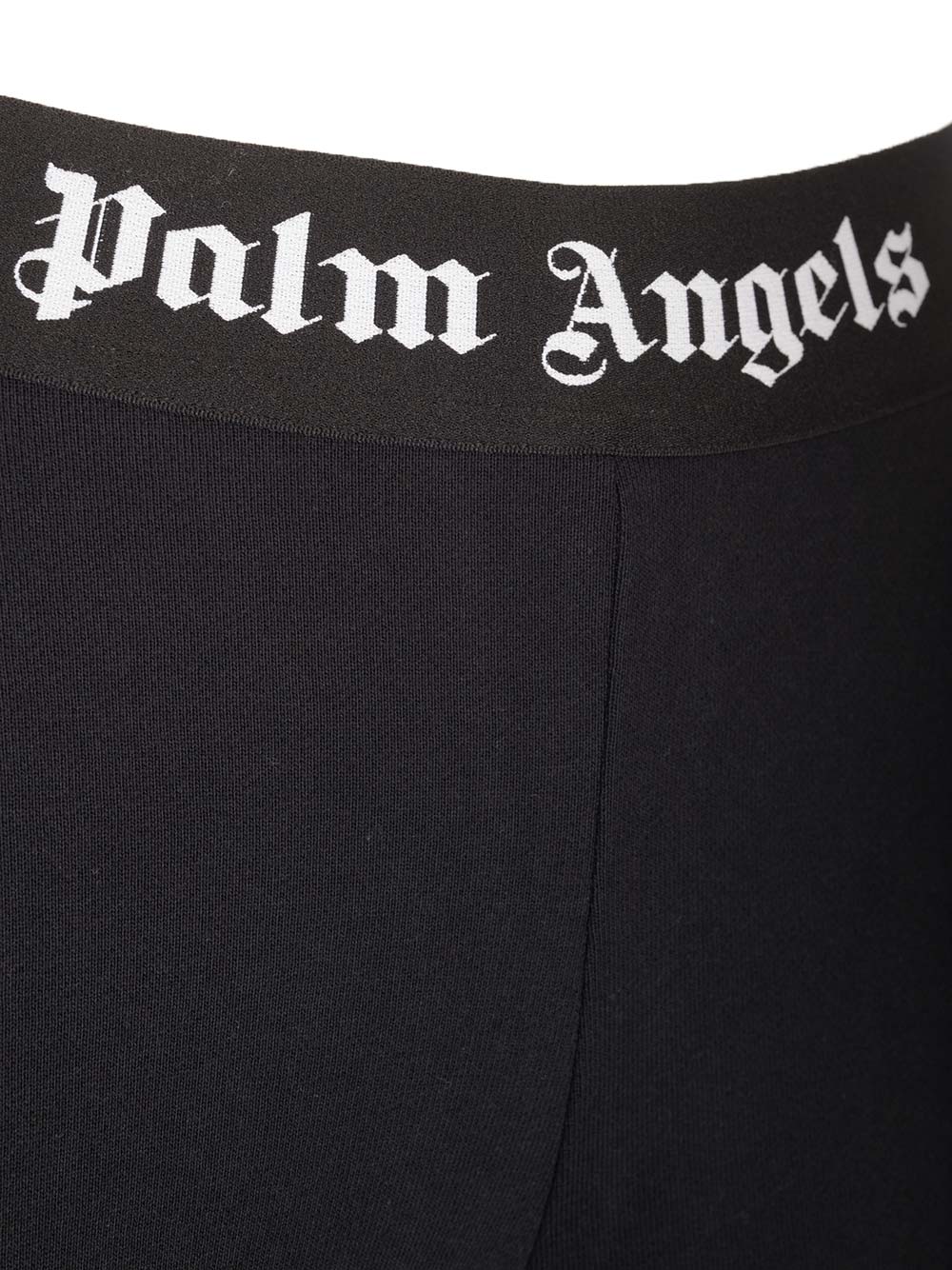 Shop Palm Angels Fleece Flare Pants In Black