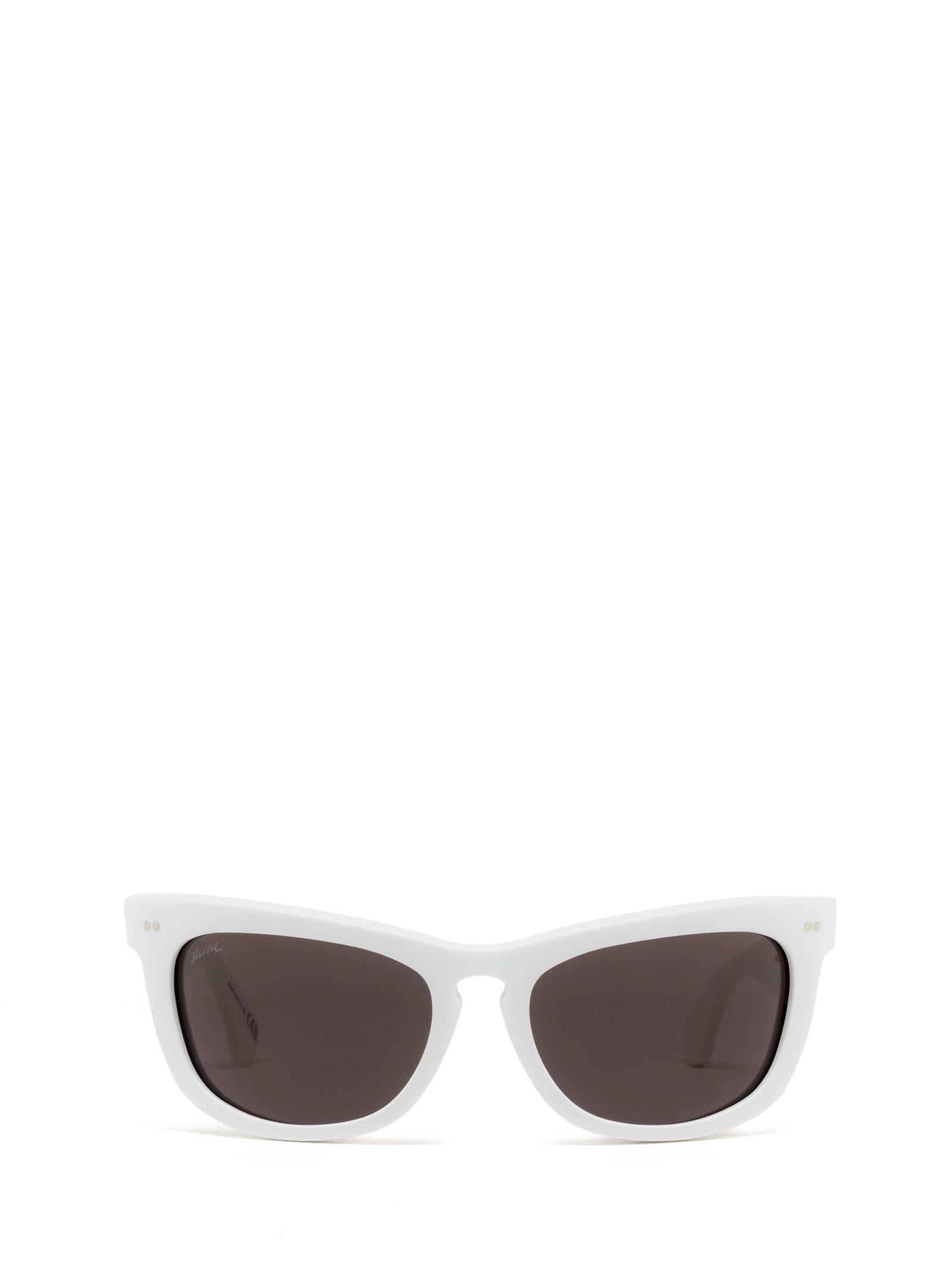 Marni Eyewear Isamu Solid White Sunglasses
