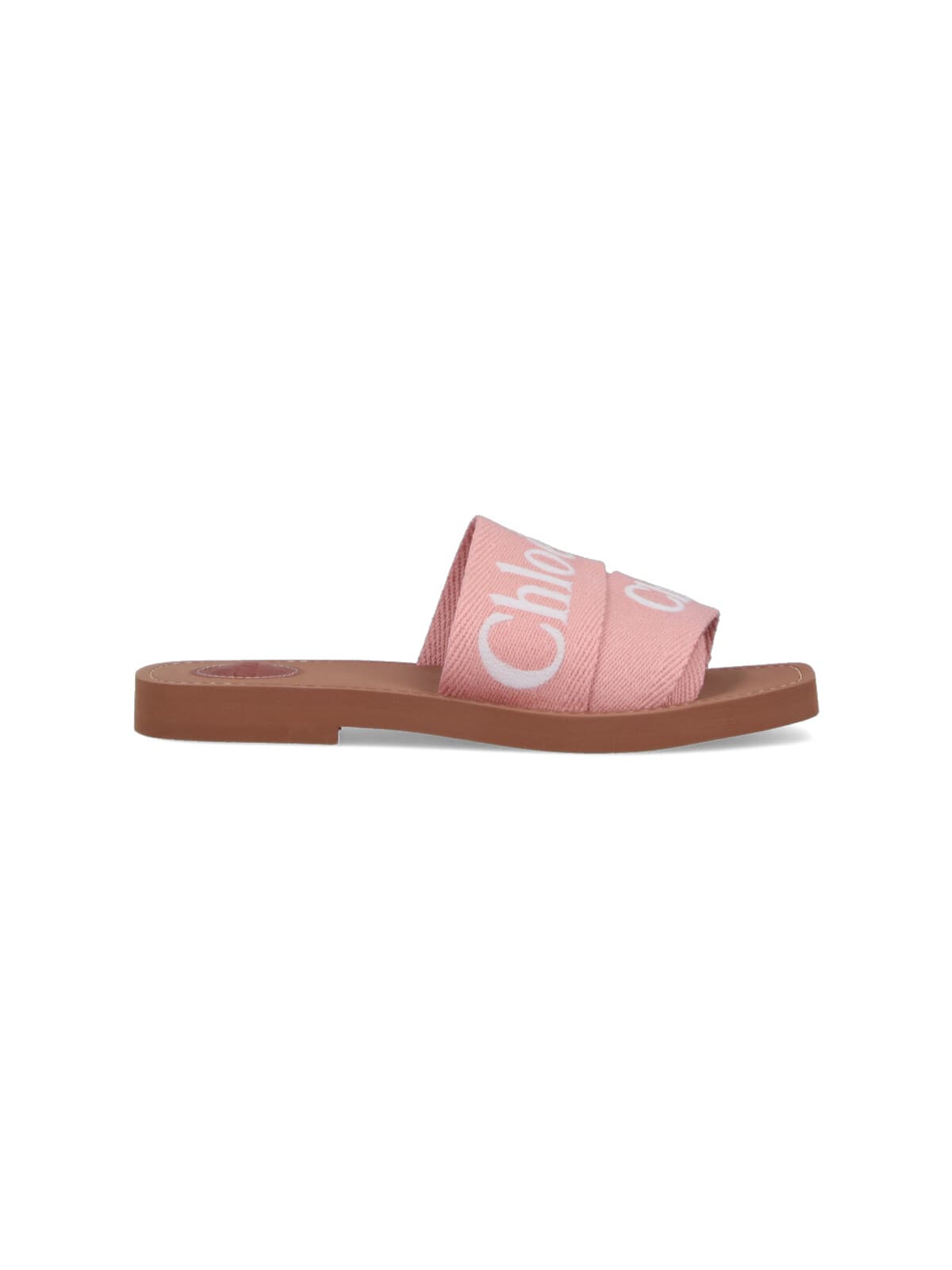 Shop Chloé Woody Mules In Lightrosewood