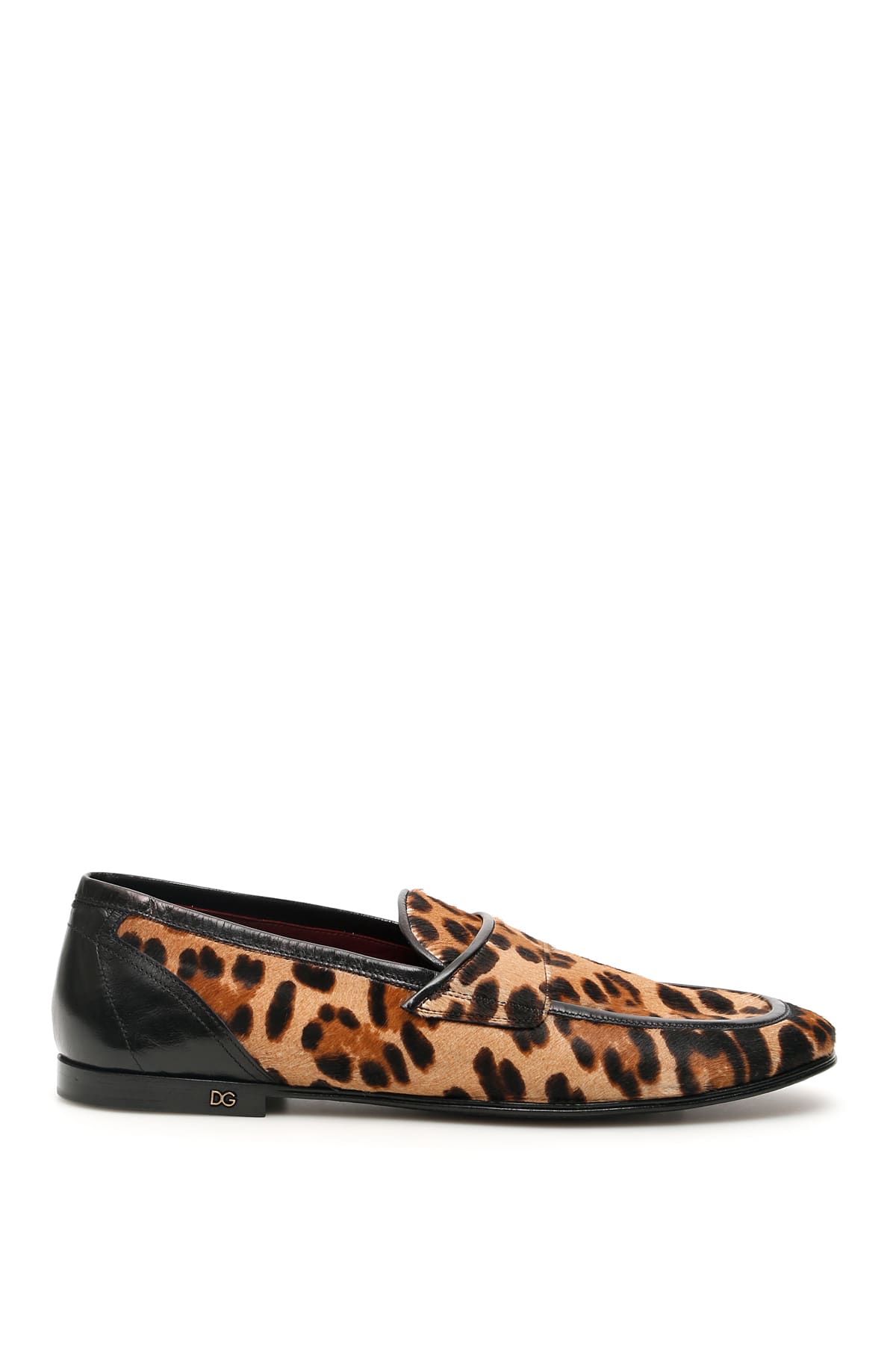 DOLCE & GABBANA LEOPARD PRINT ERICE LOAFERS,11298659