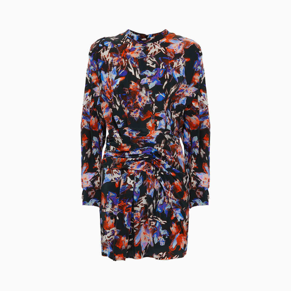 Iro Merera Silk-blend Mini Dress In Black