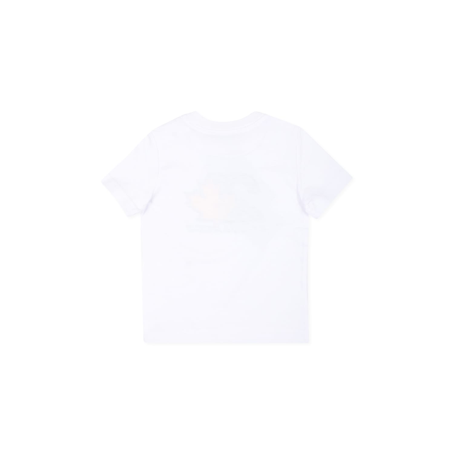 DSQUARED2 WHITE T-SHIRT FOR BABY BOY WITH LOGO 