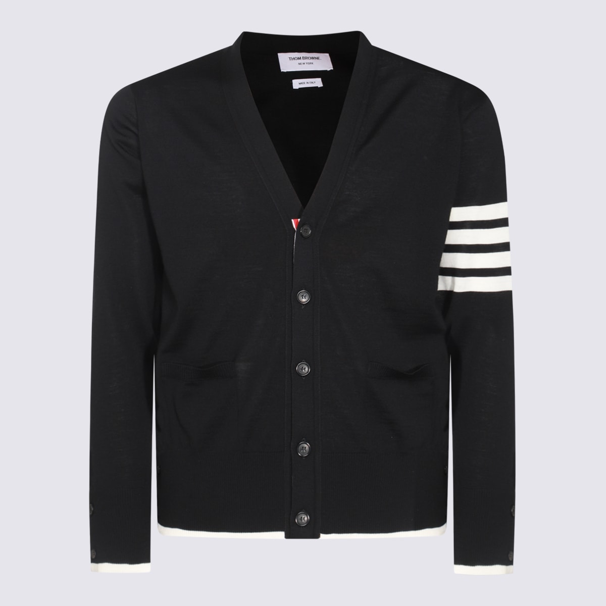 Shop Thom Browne Black Wool Knitwear