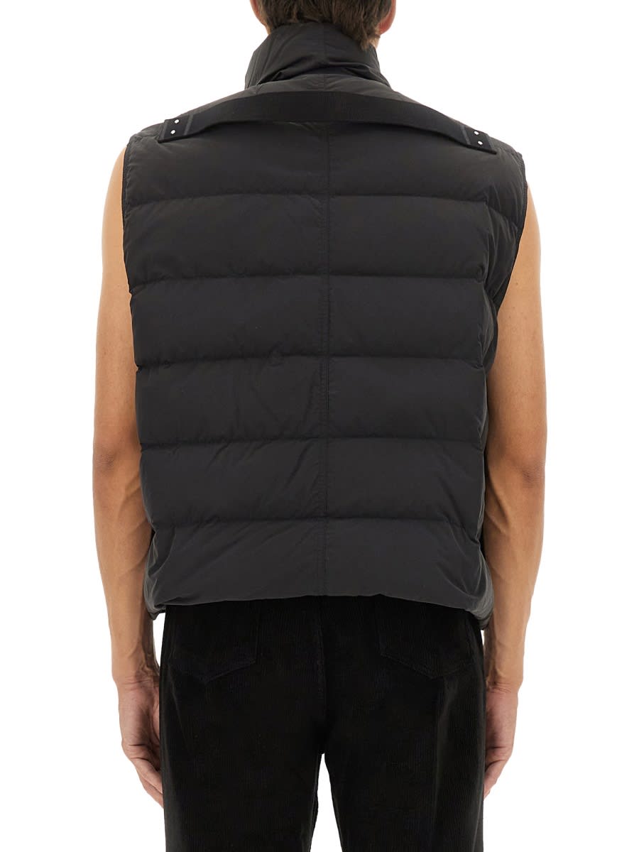 Rick Owens Sleeveless Down Jacket Flight In Black