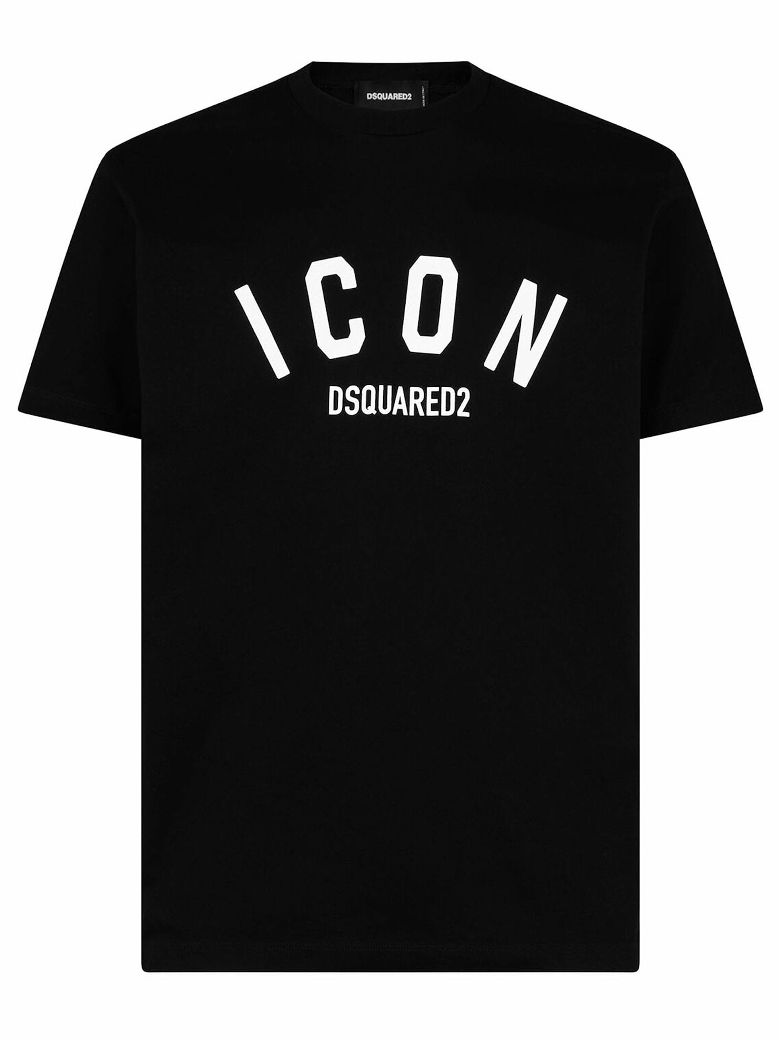 DSQUARED2 BLACK COTTON JERSEY T-SHIRT