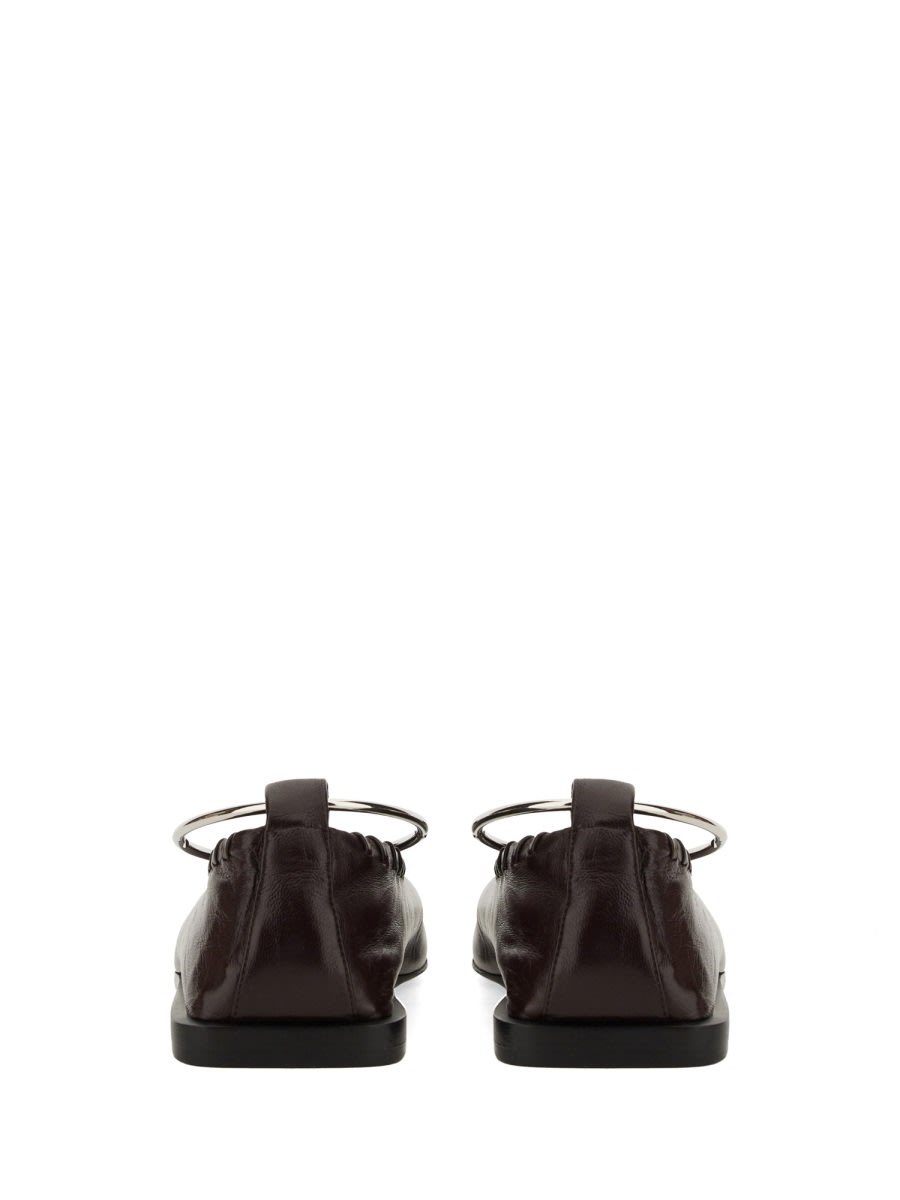 Jil Sander Dancer Ring In Burgundy