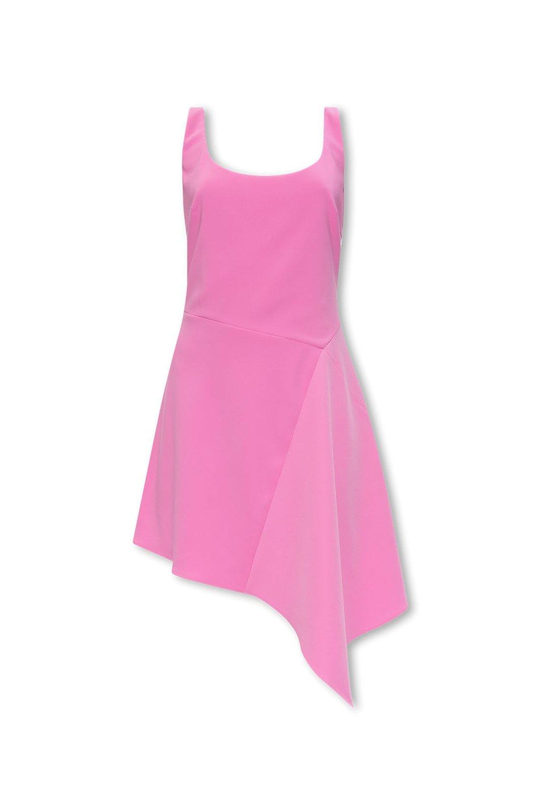 Shop Dsquared2 Asymmetric-hem Sleeveless Dress