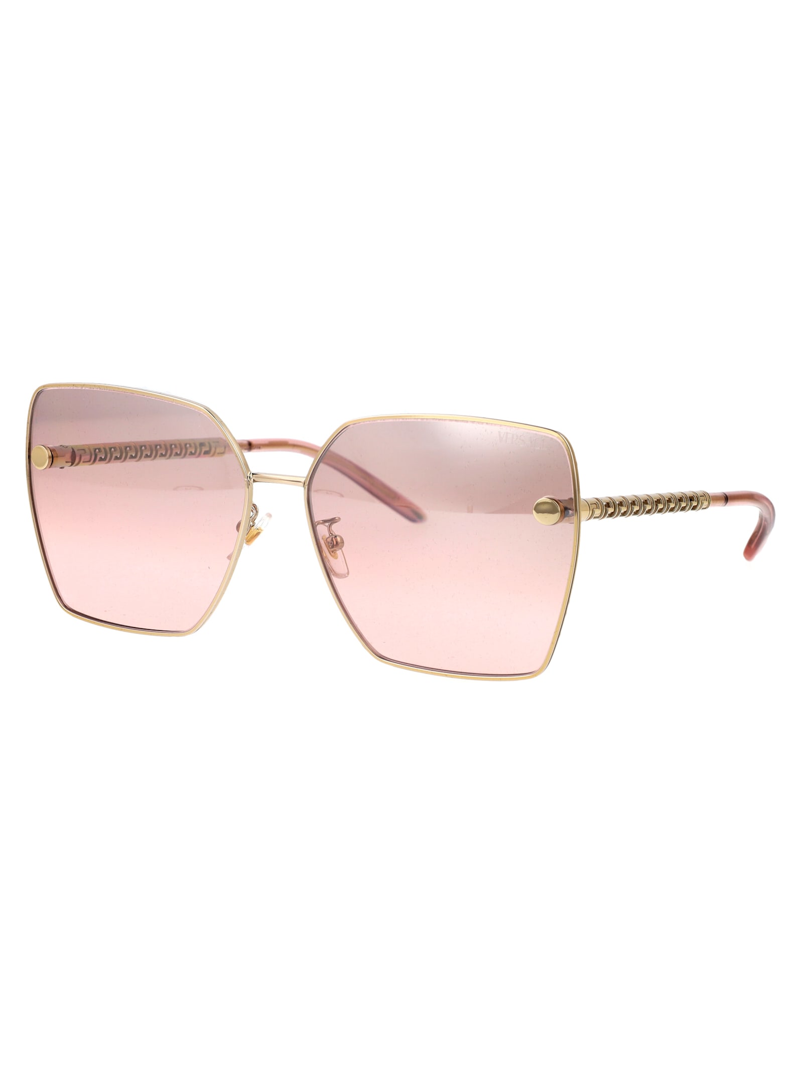 Shop Versace 0ve2270d Sunglasses In 12527e Pale Gold