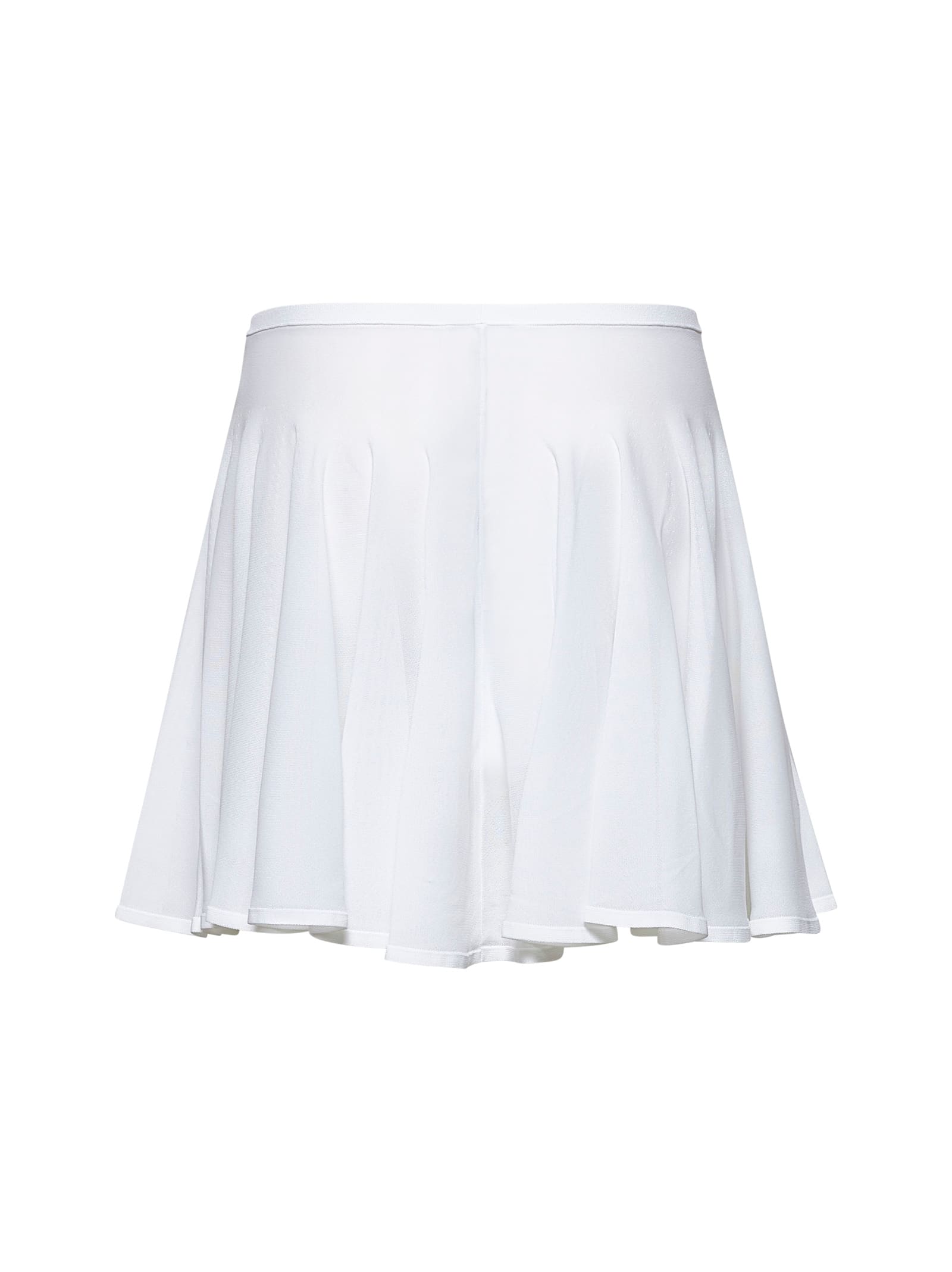 Shop Alaïa Skater Skirt In White