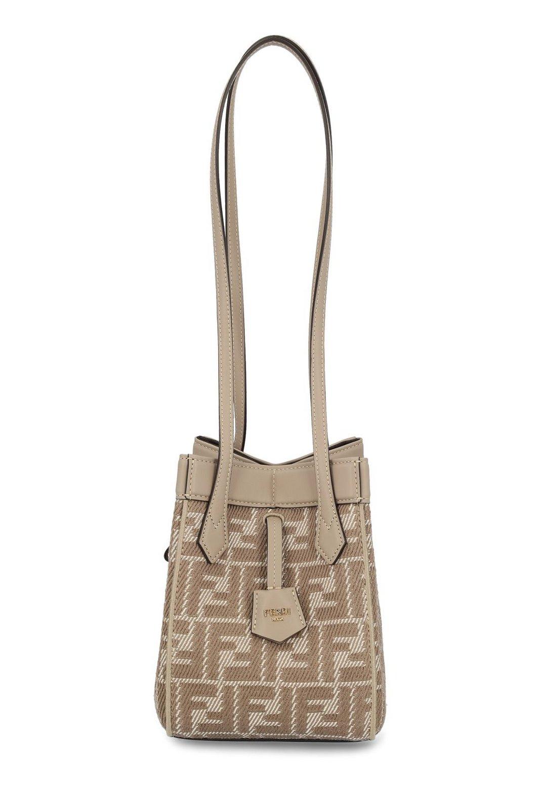 Origami Ff Jacquard Mini Shoulder Bag