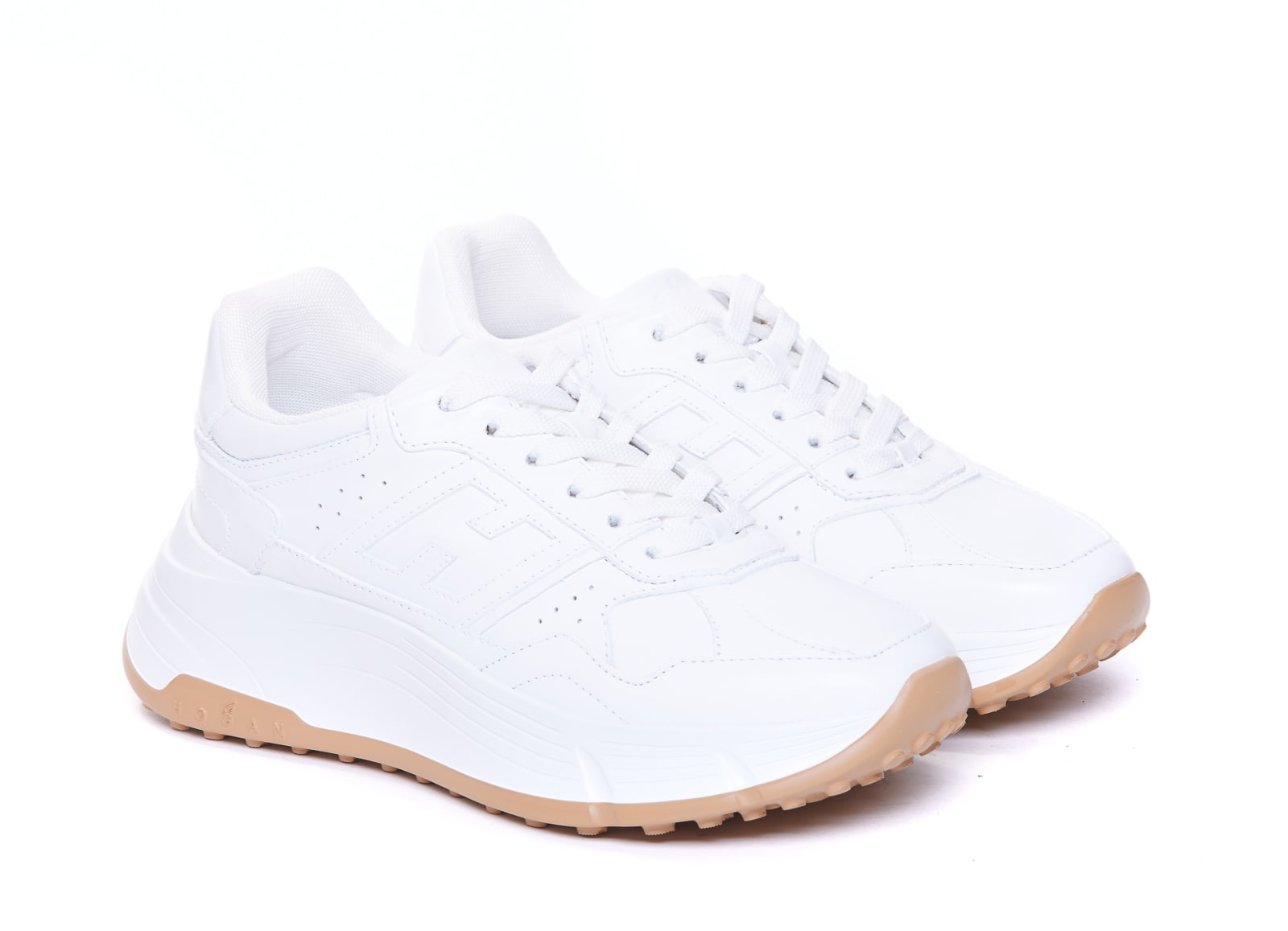 Shop Hogan Hi-fi  Sneakers In White