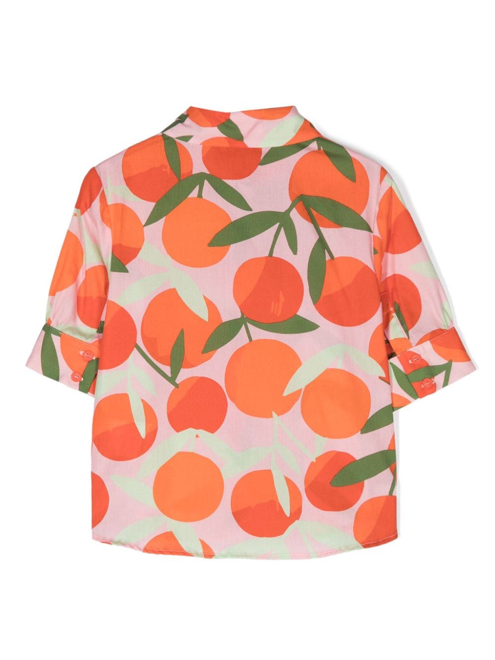 Shop Mimisol Camicia Con Stampa Orange In Multicolor