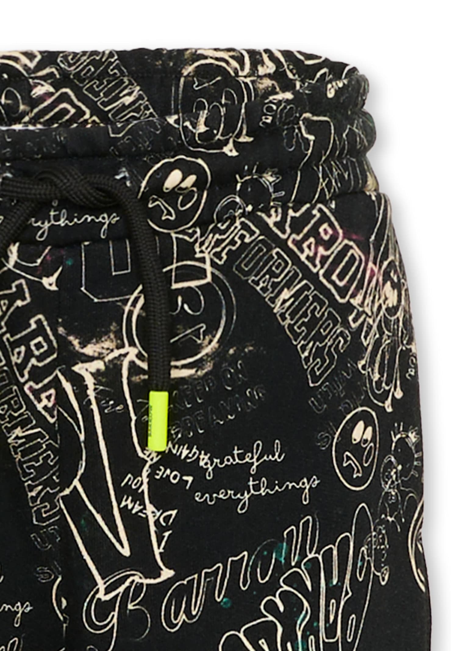 Barrow Black Sweatpants For Boy With Logo In Black