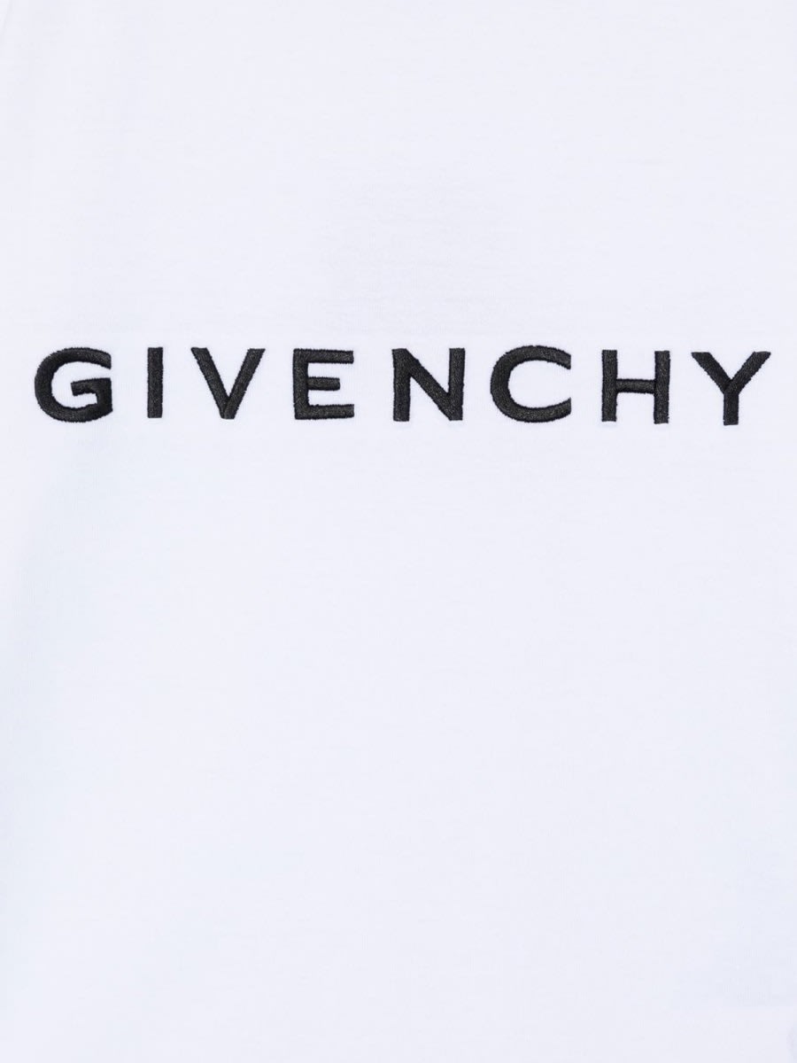 Givenchy Kids Logo Print T-shirt In White
