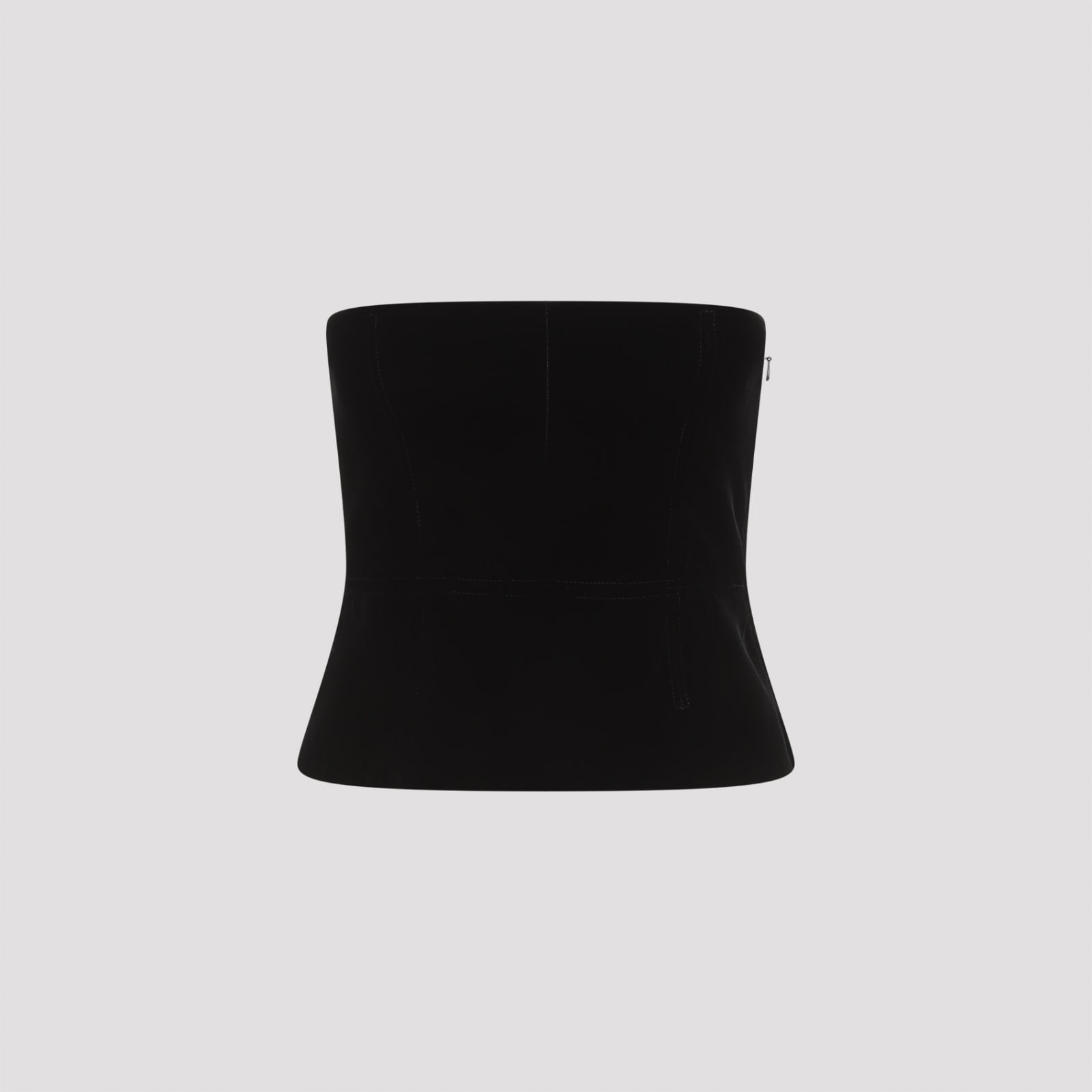 Shop Tom Ford Viscose Velvet Corset In Black