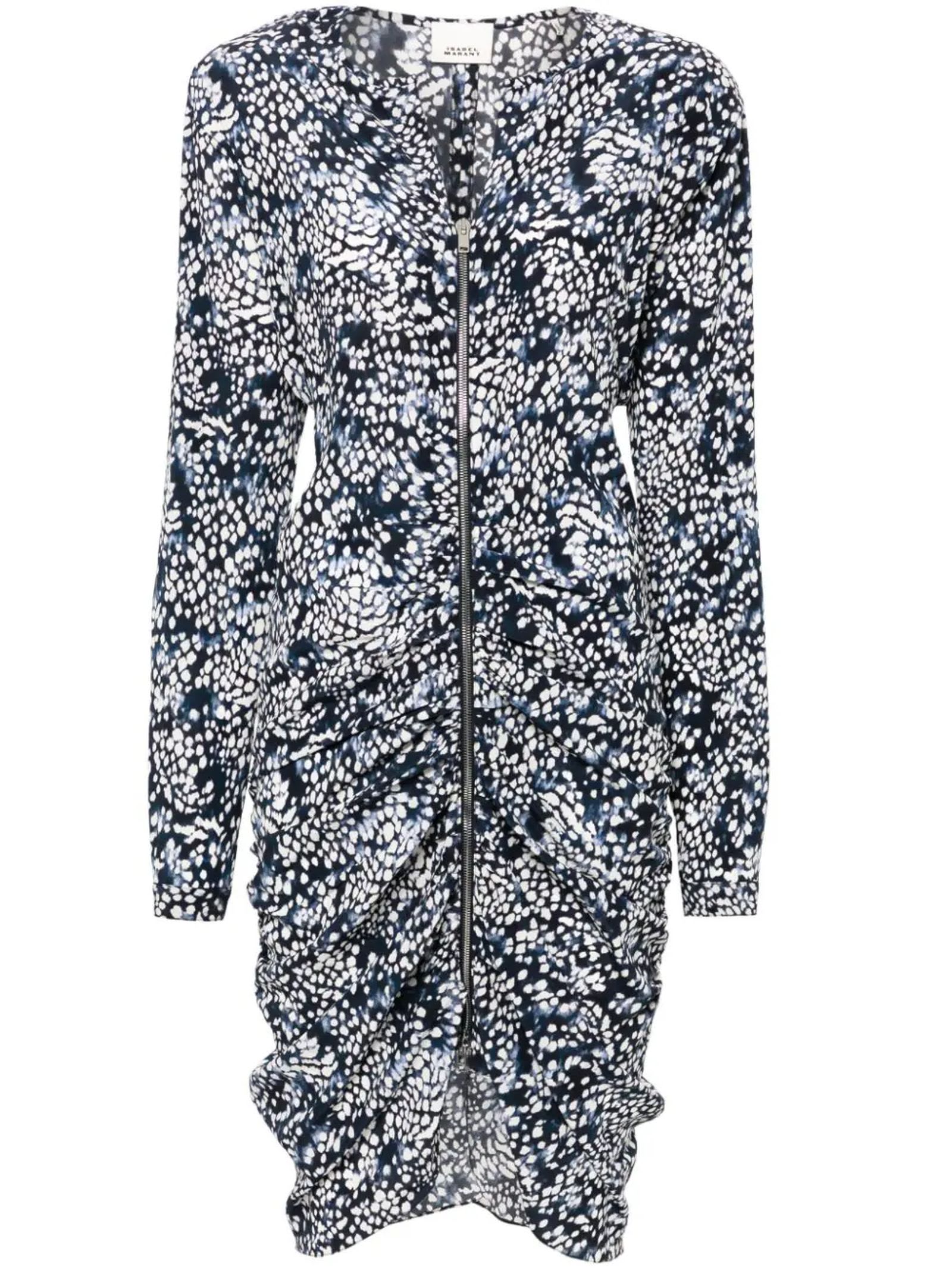 Shop Isabel Marant Hermina Midi Dress In Blue