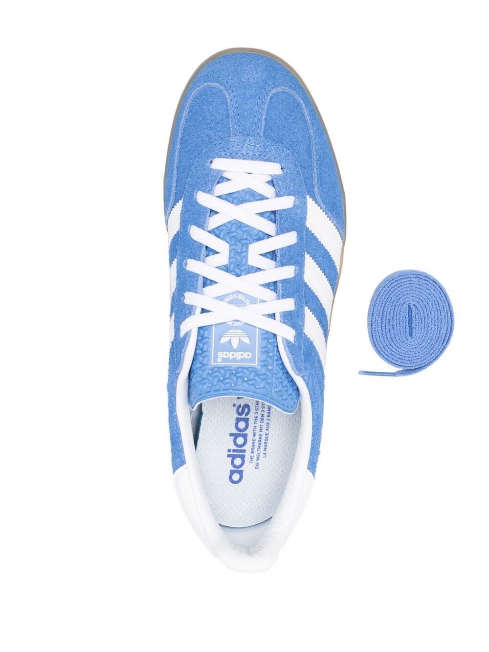 Adidas Originals Gazelle Indoor In Blufus Ftwwht Goldm