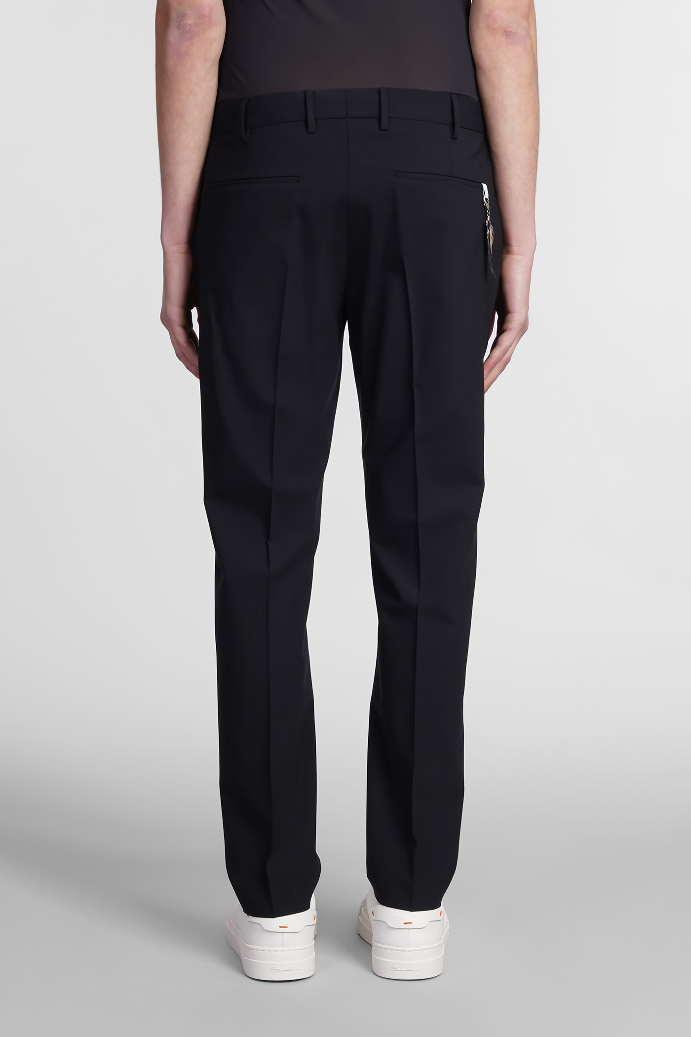 Shop Pt01 Pants In Black Wool