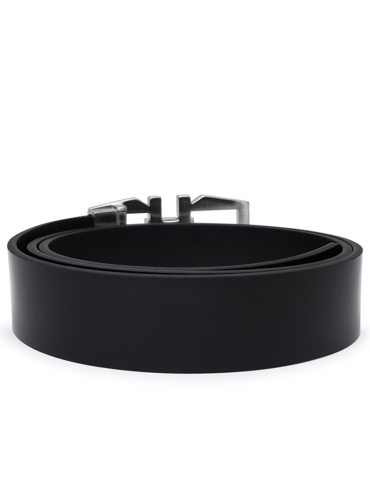 Shop Ferragamo Black Leather Belt