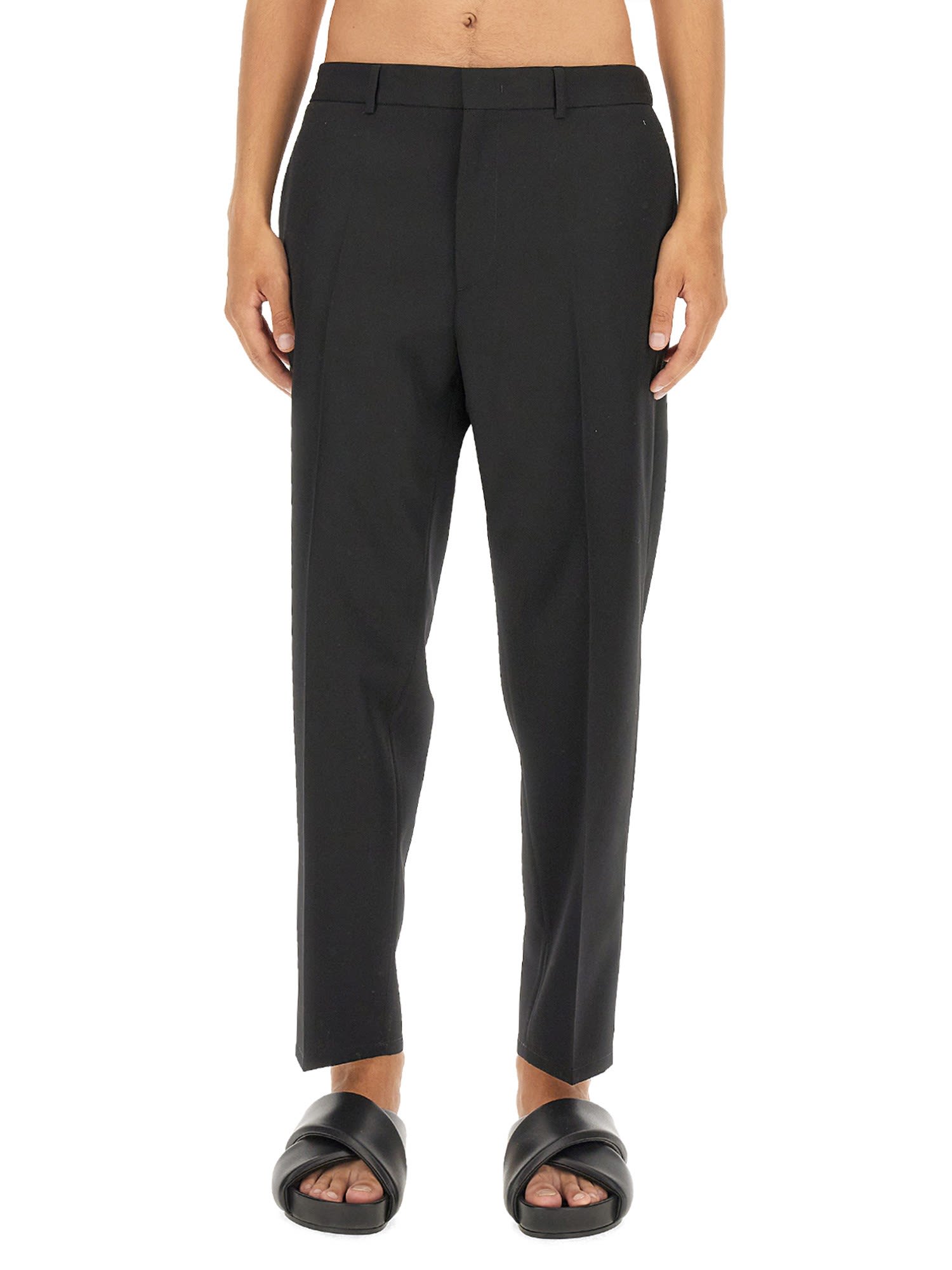 Shop Jil Sander Straight Leg Pants