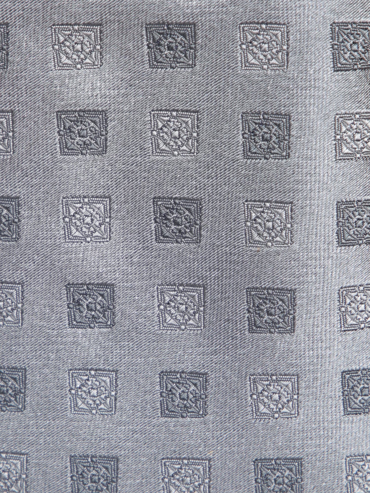 Brunello Cucinelli Silver Grey Silk Tie