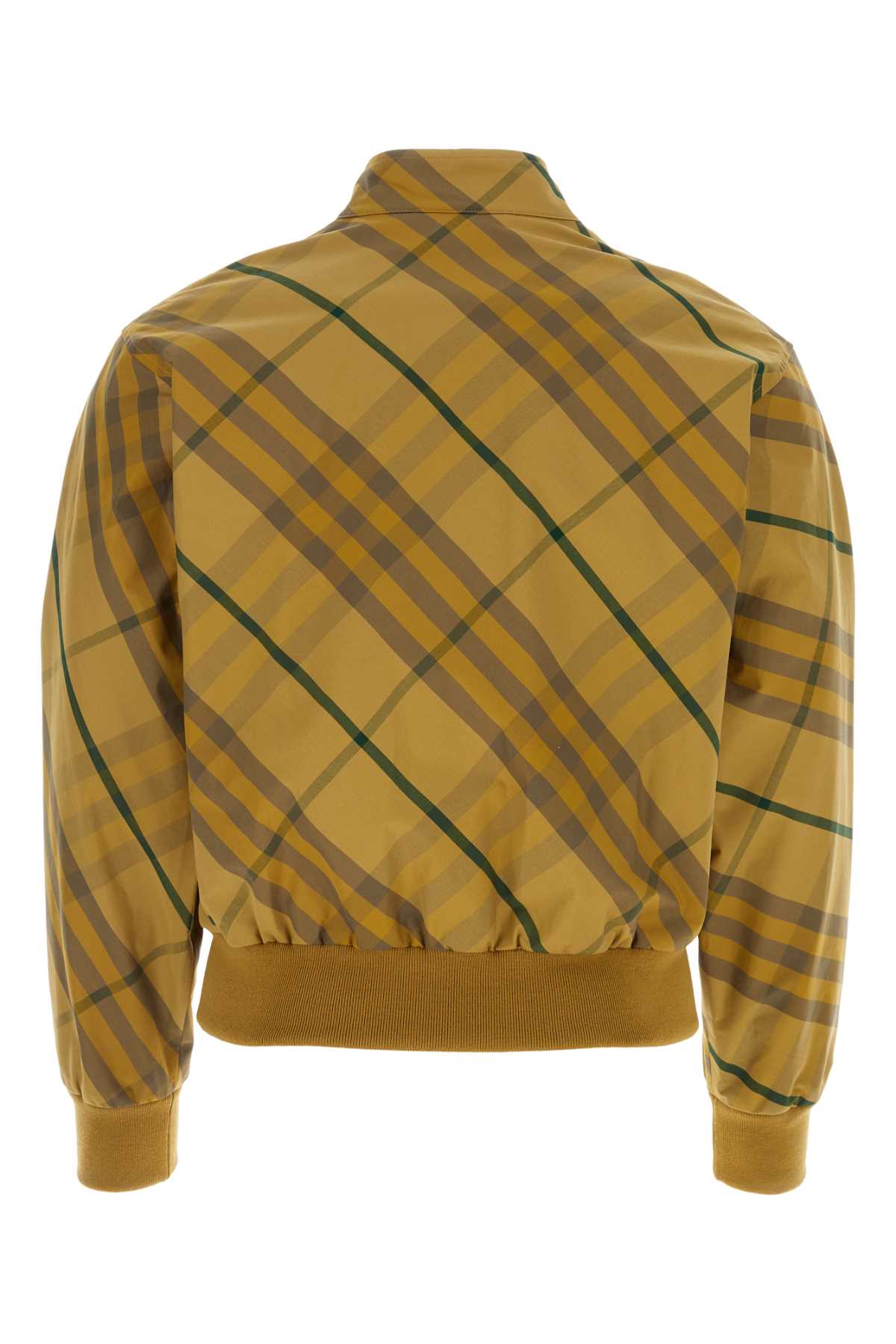 Burberry Embroidered Cotton Bomber Jacket In Cedaripcheck