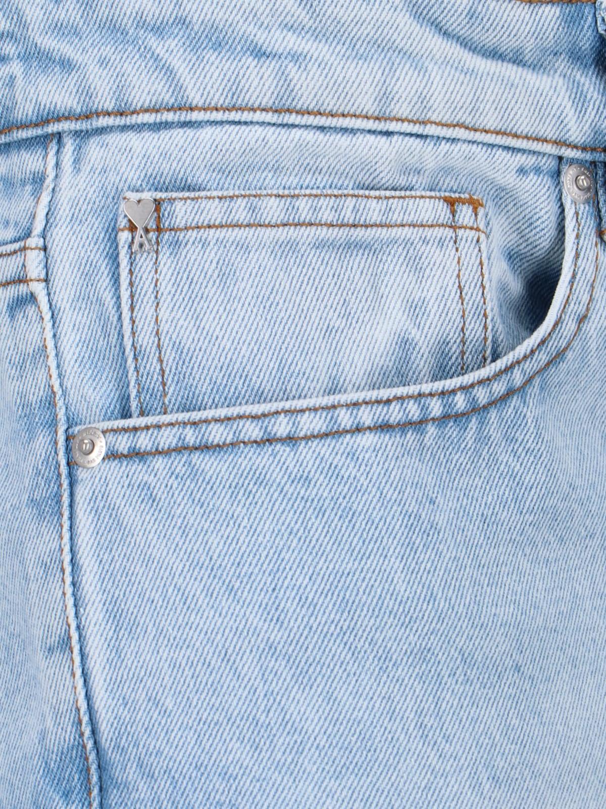 Shop Ami Alexandre Mattiussi Classic Fit Jeans In Blue