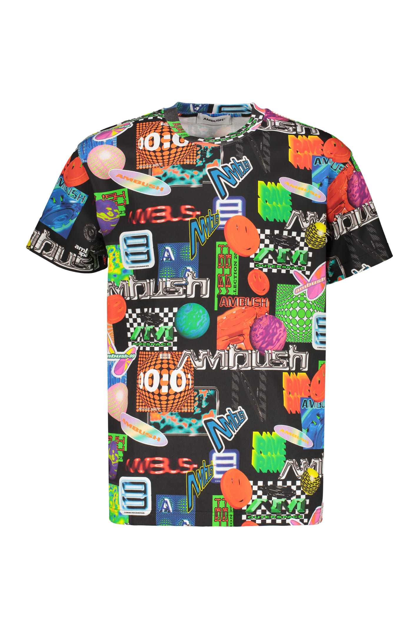 Shop Ambush Cotton T-shirt In Multicolor