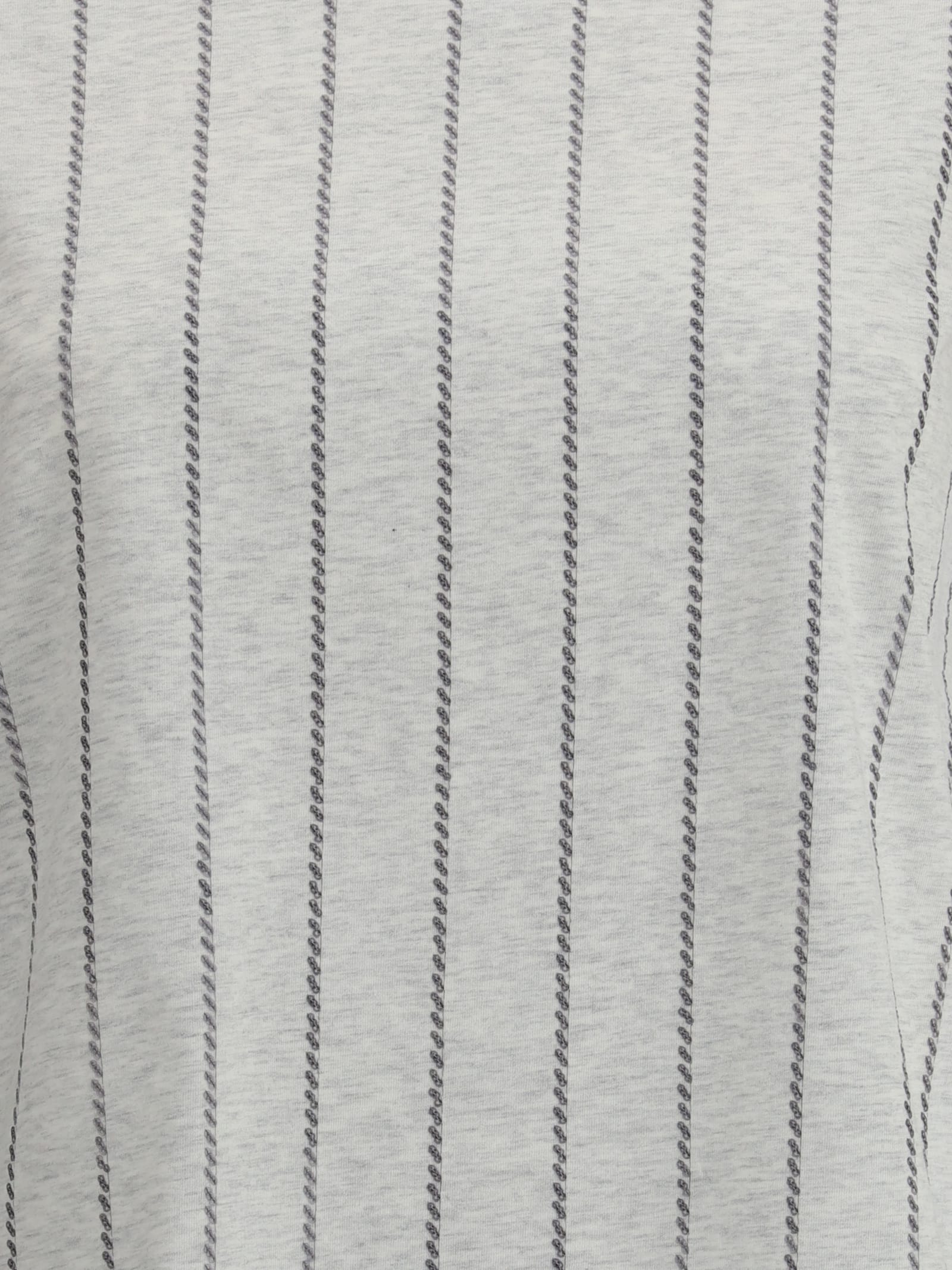 Brunello Cucinelli Women Striped T-shirt With Mini Sequins