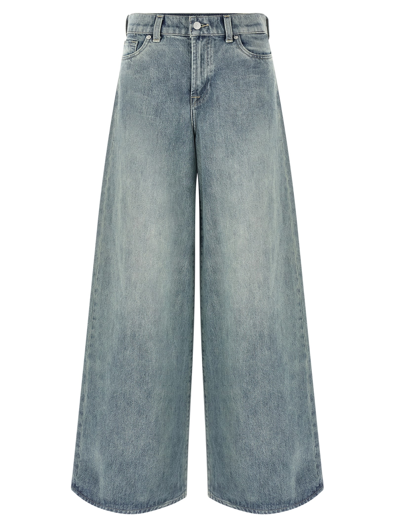 7 For All Mankind Marie Stonewashed Jeans In Blue