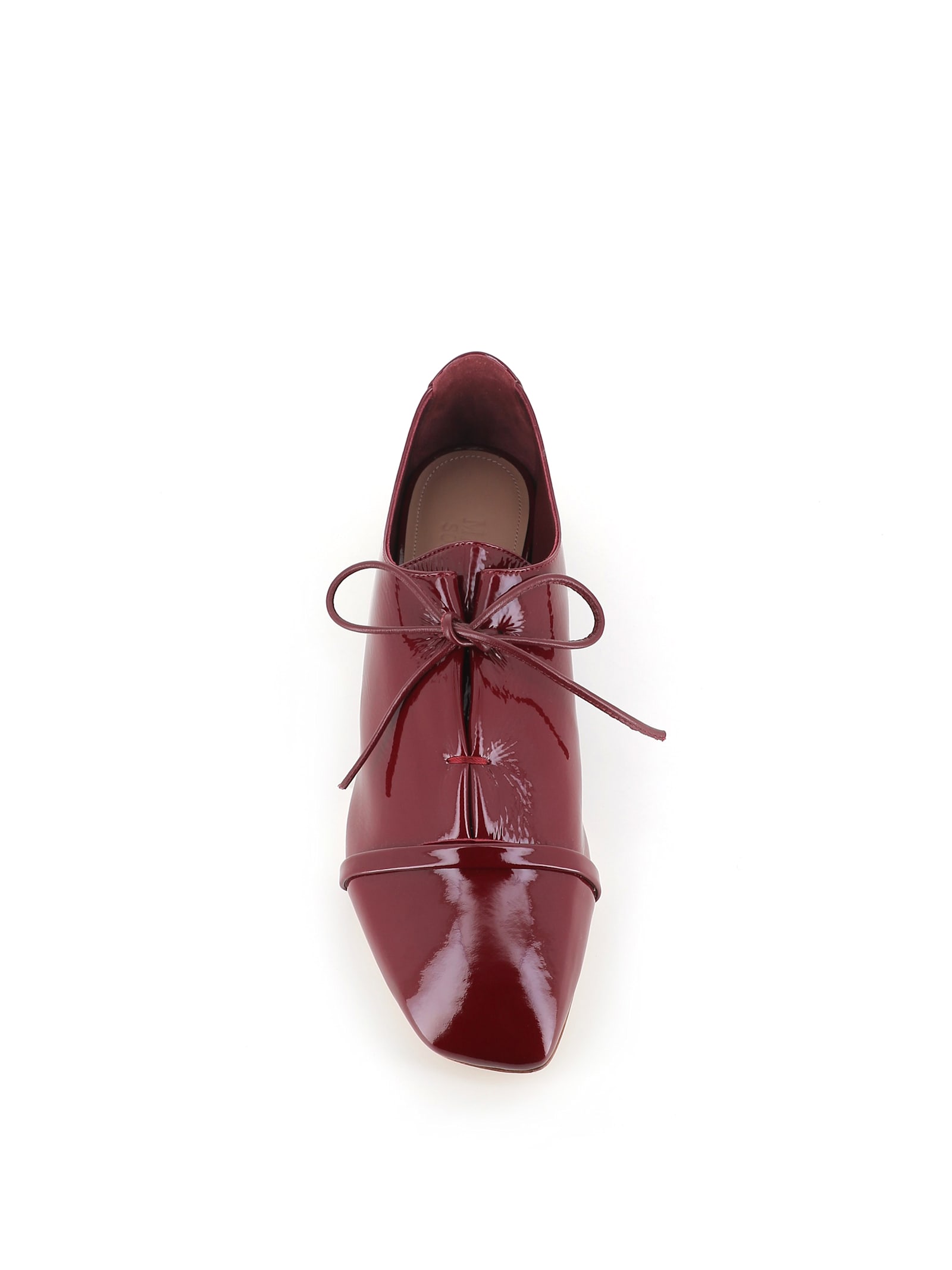 Malone Souliers Nappa Leather Lace-up Jean Flats In Black