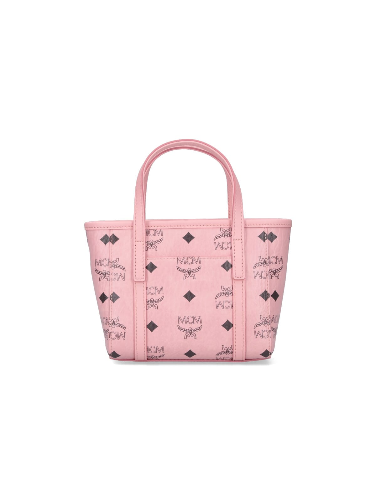 Mcm Mini Tote Bag Toni Top-zip In Pink