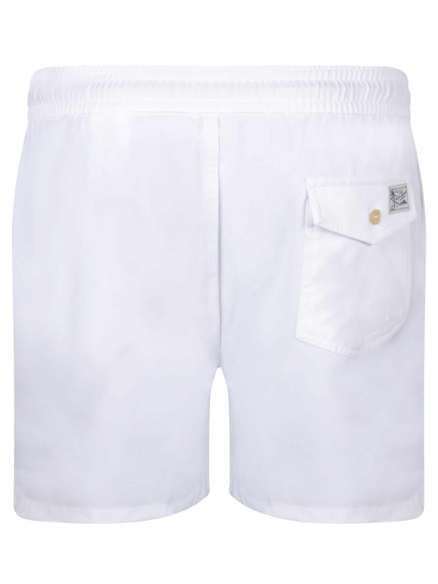 Shop Polo Ralph Lauren White Swim Shorts By