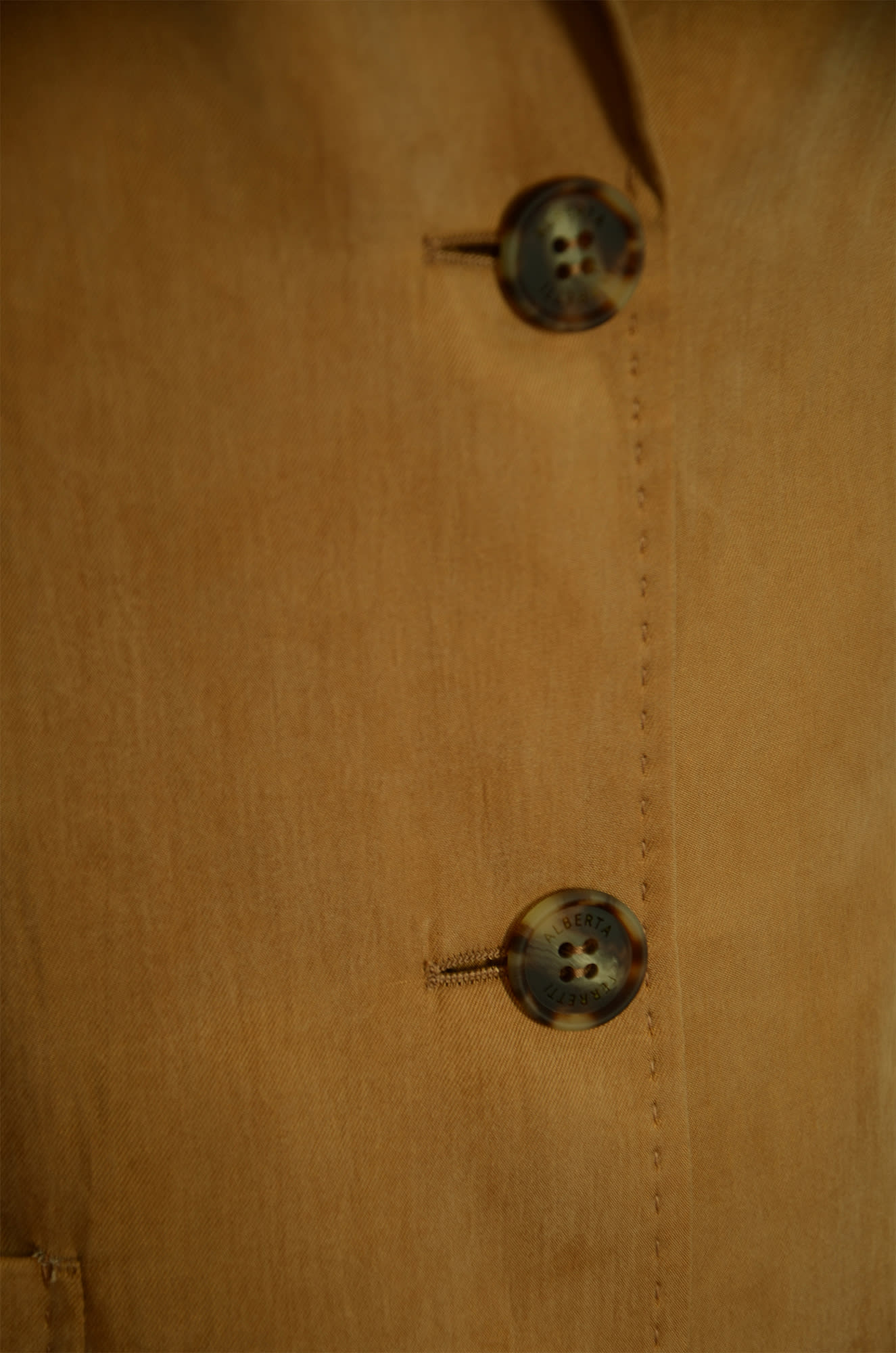 Shop Alberta Ferretti Patched Pocket Velvet Blazer In Brown