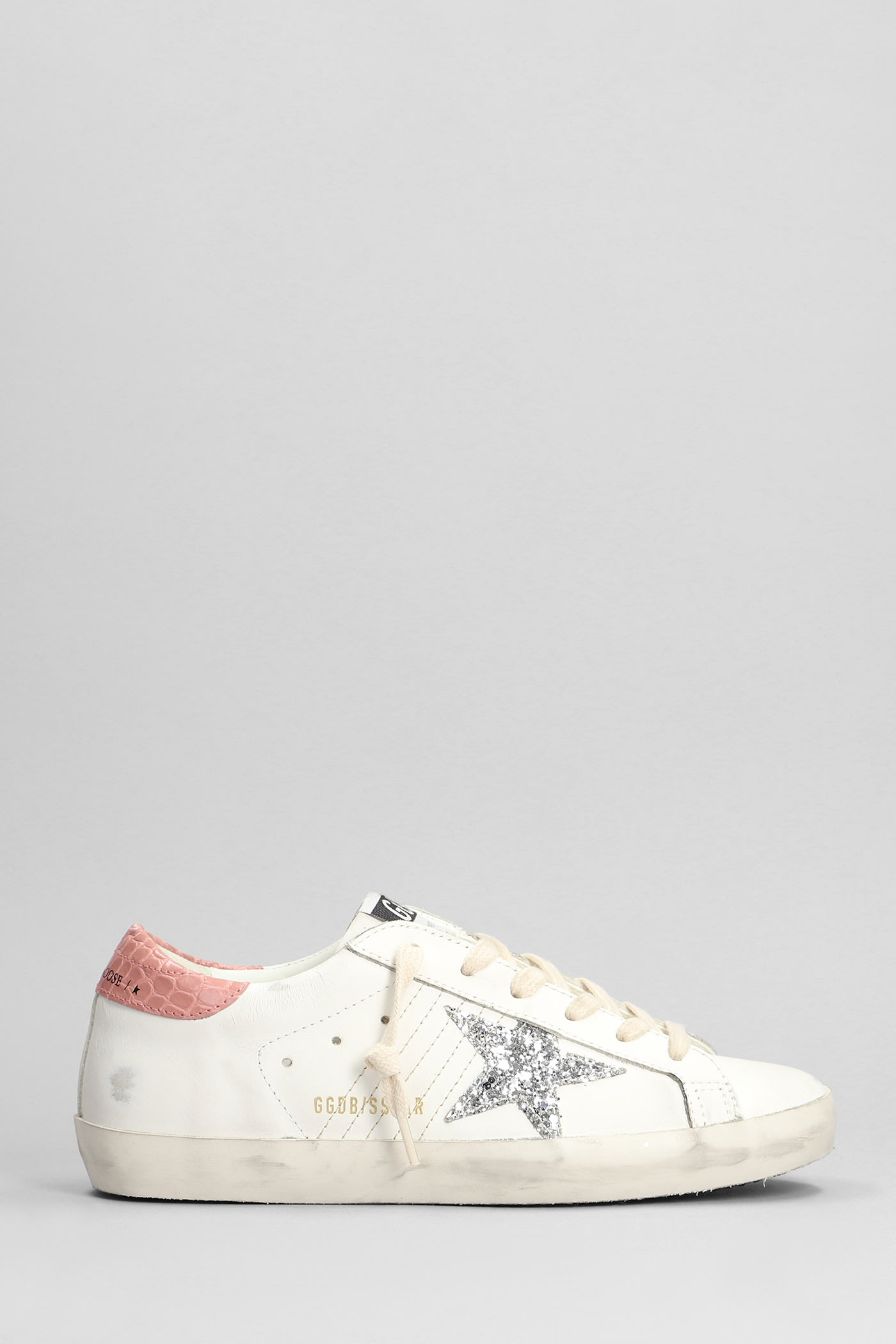 Shop Golden Goose Superstar Sneakers In White Leather