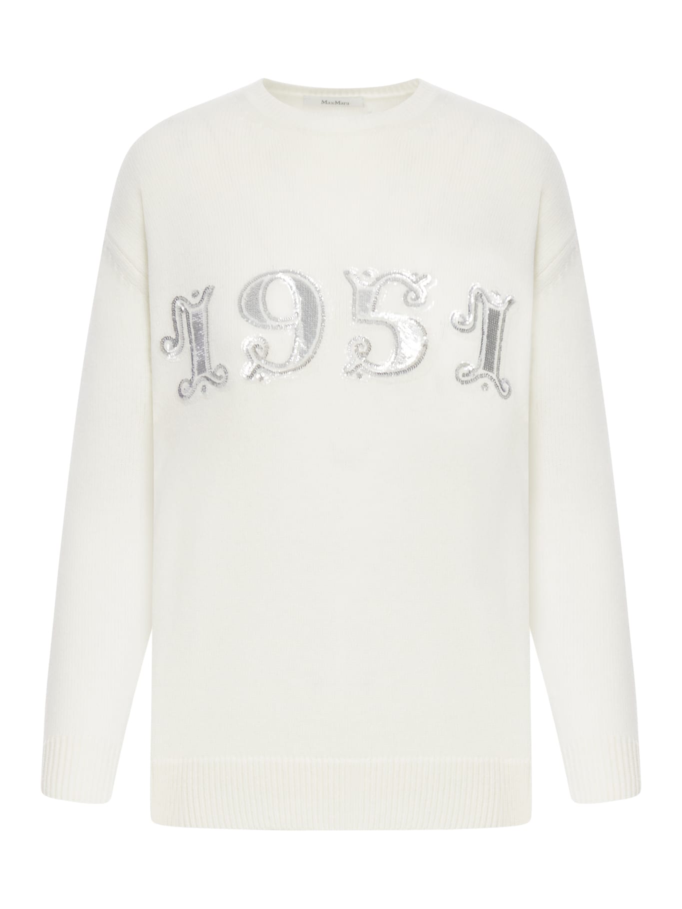 Shop Max Mara Plata Sweater In White